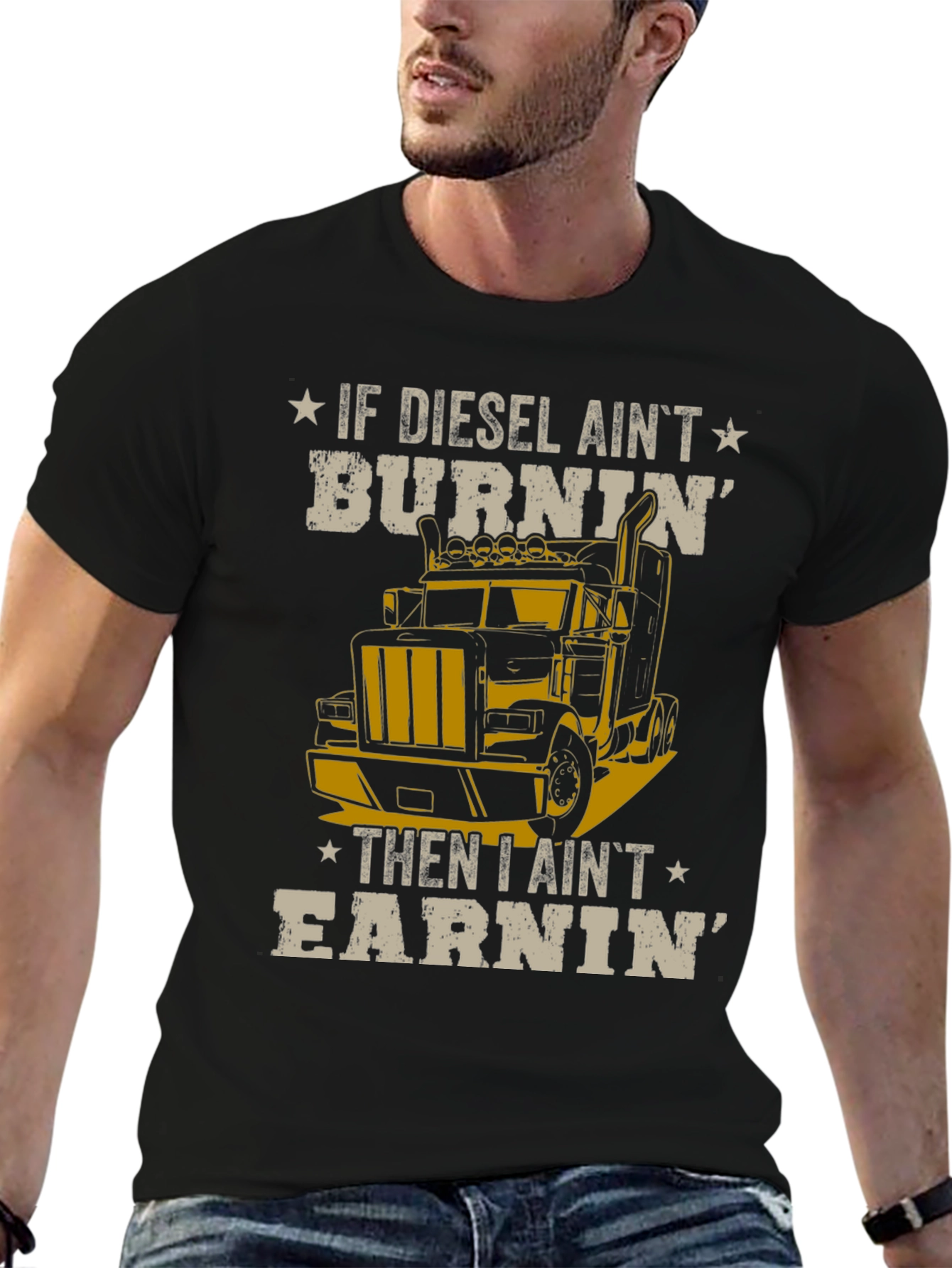 Diesel Burnin Trucker T-Shirt