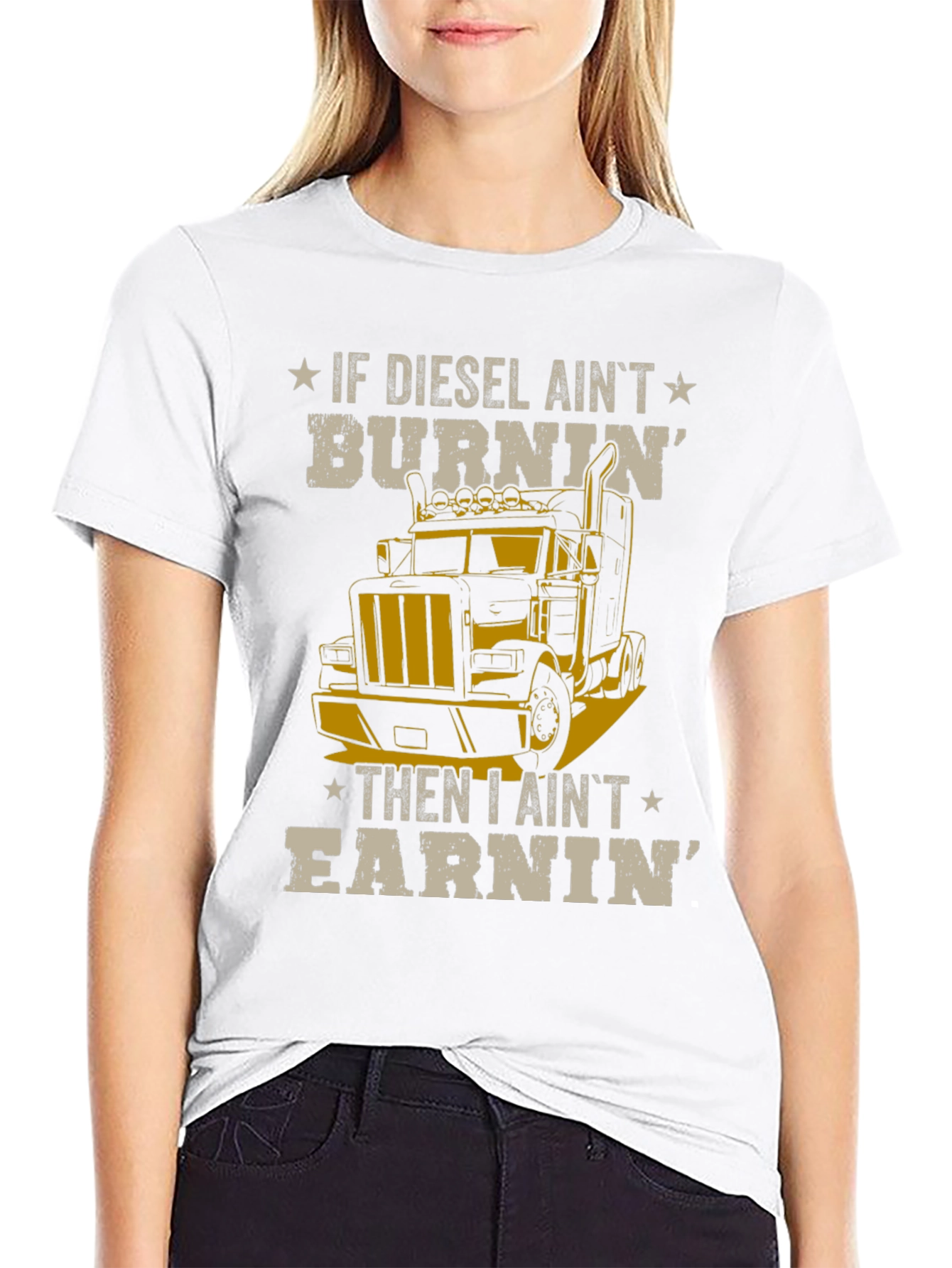 Diesel Burnin Trucker T-Shirt