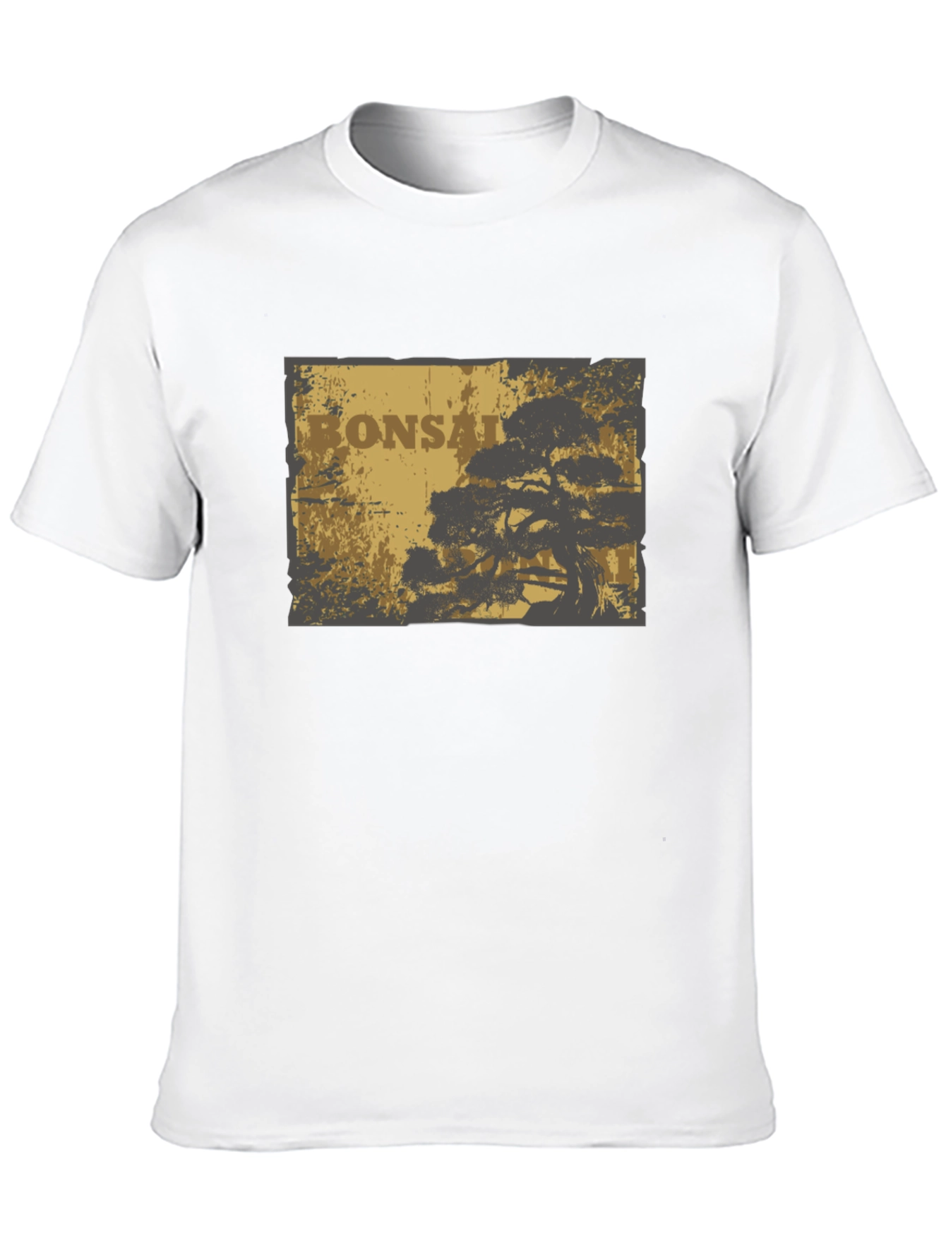 Bonsai Tree Graphic T-Shirt - Casual Style