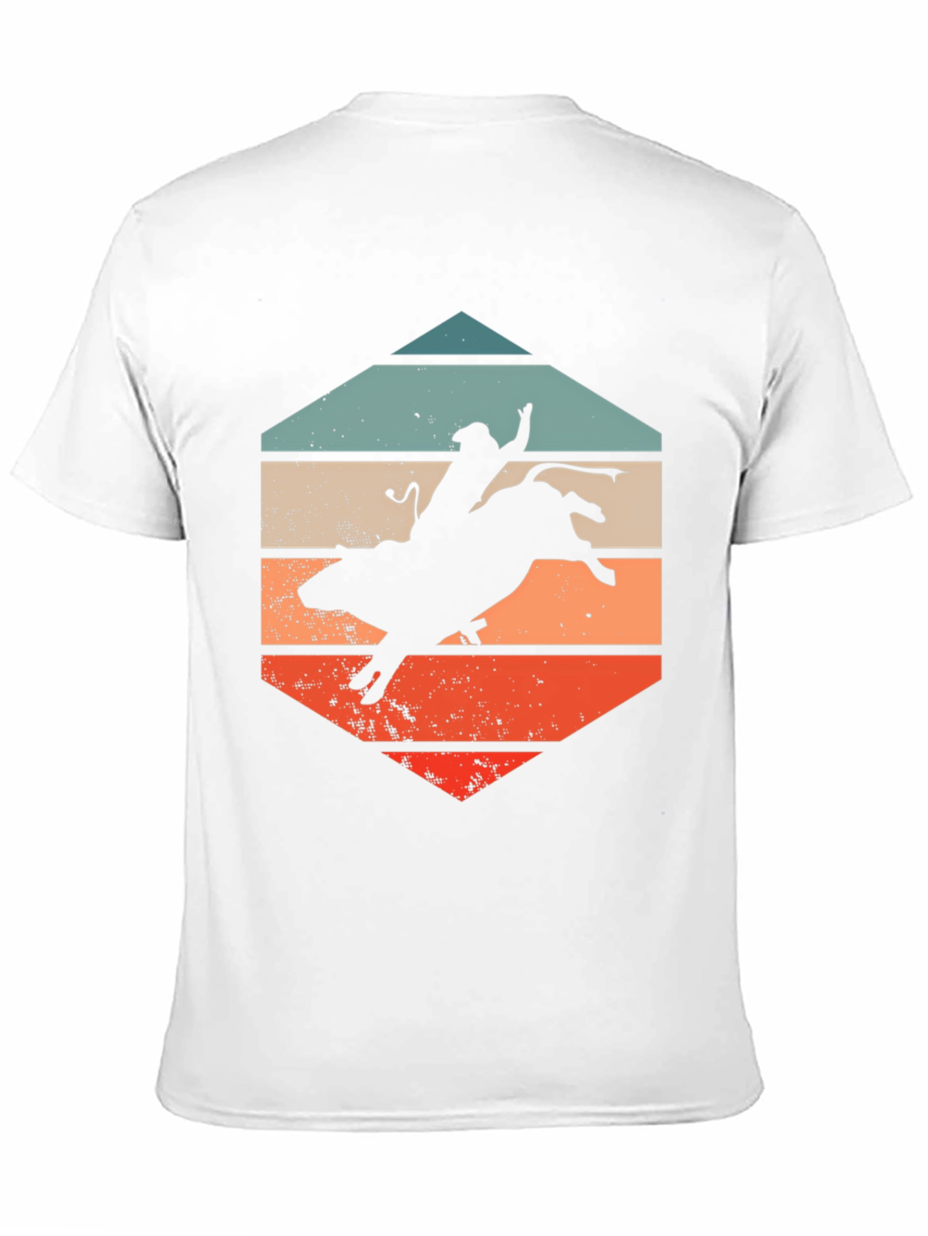 Retro Bull Rider T-Shirt - Western Style