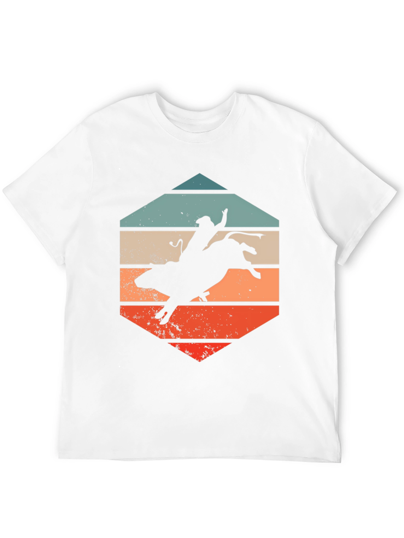 Retro Bull Rider T-Shirt - Western Style
