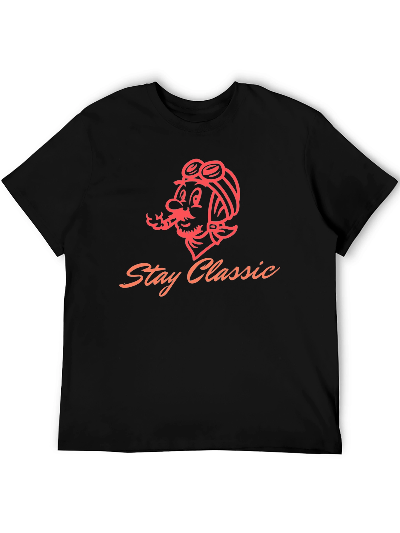Stay Classic Graphic T-Shirt - Black