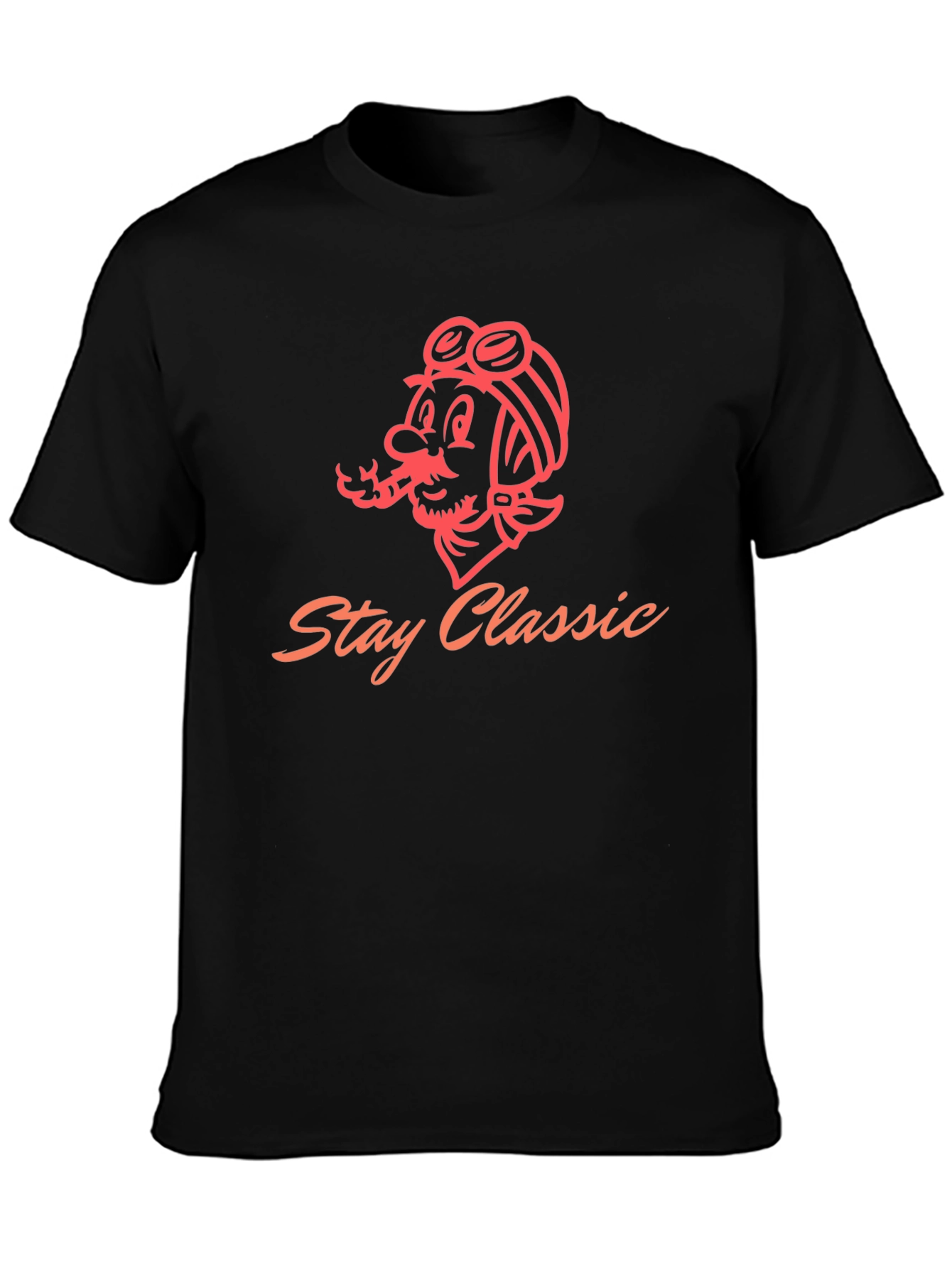 Stay Classic Graphic T-Shirt - Black