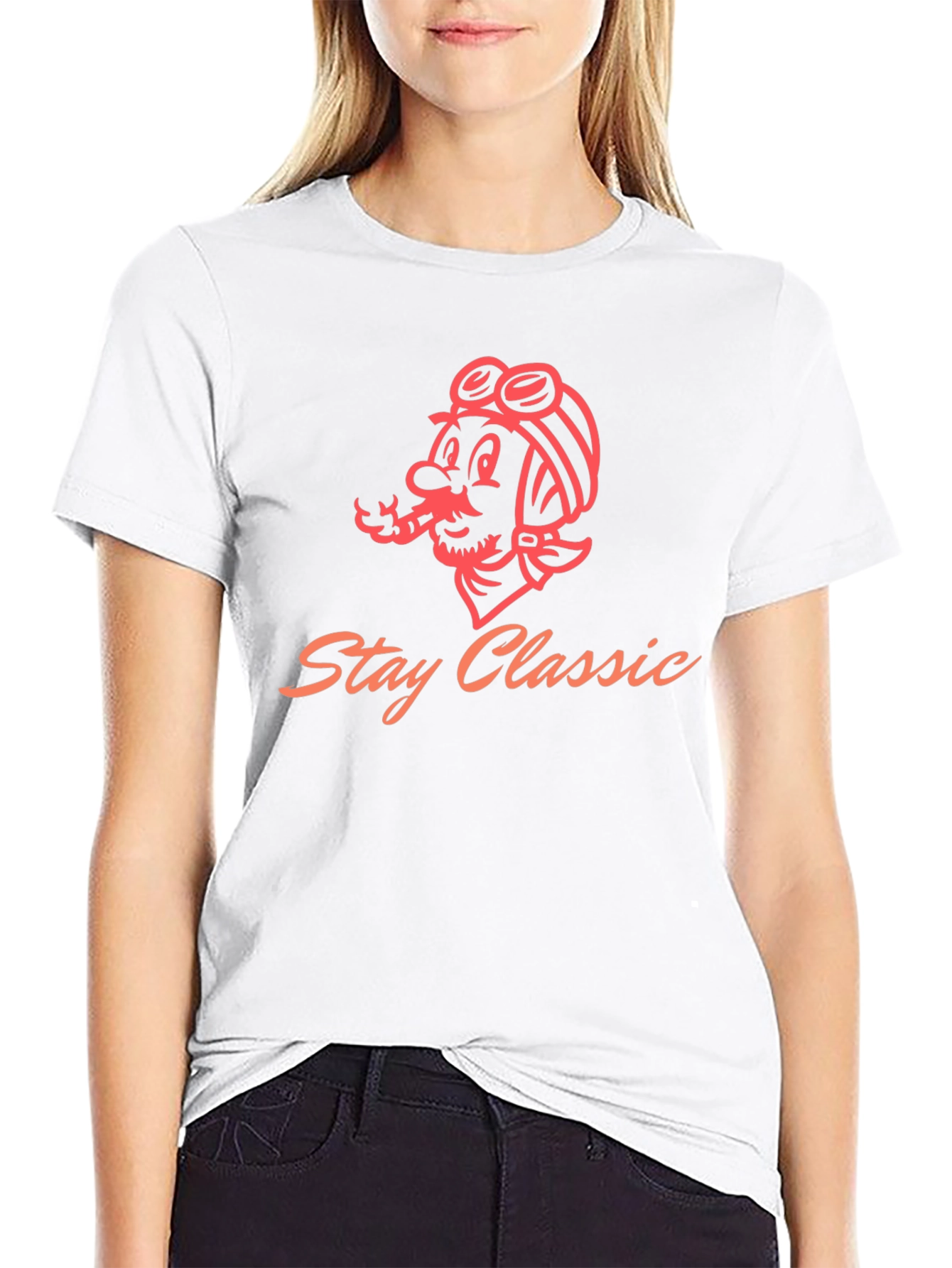 Stay Classic Graphic T-Shirt - Black