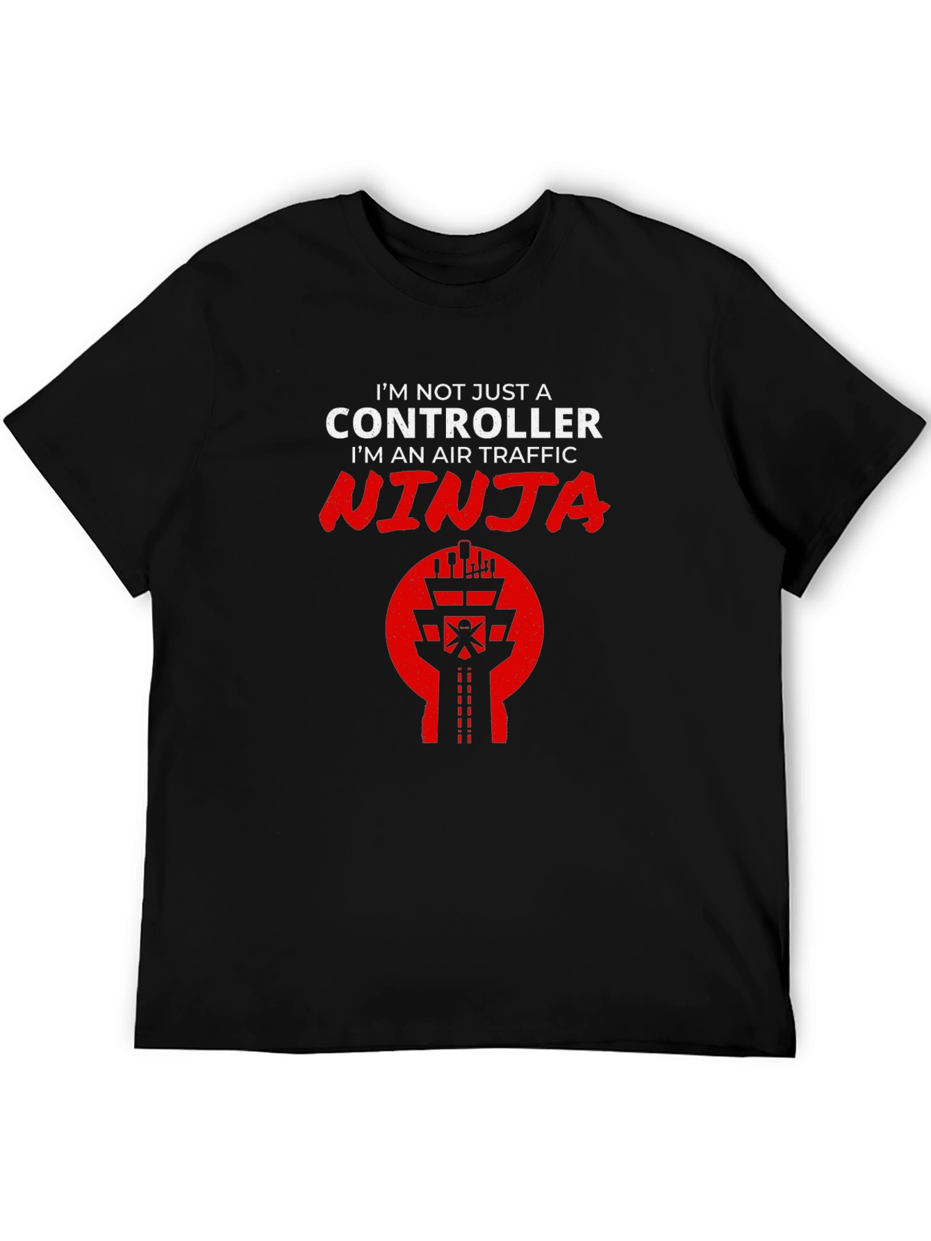 Air Traffic Controller Ninja Graphic T-Shirt
