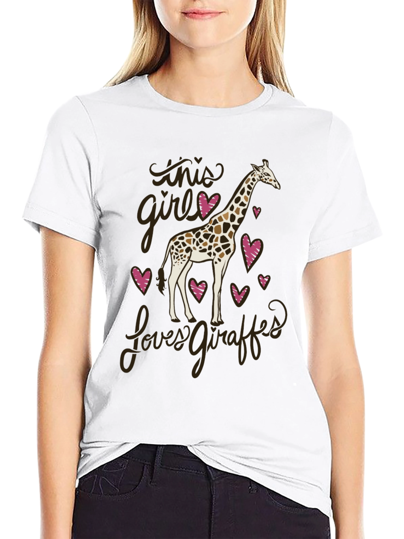 Giraffe Lover Graphic Tee - Soft Cotton Unisex T-Shirt