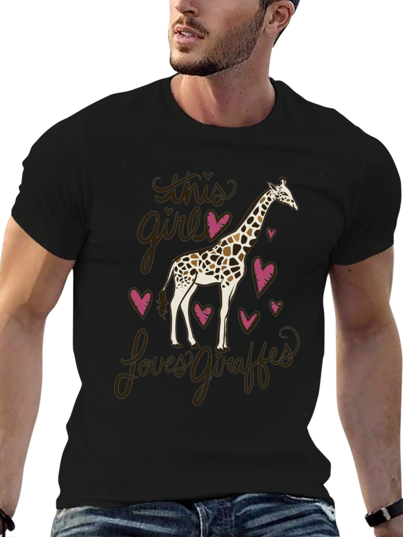 Giraffe Lover Graphic Tee - Soft Cotton Unisex T-Shirt