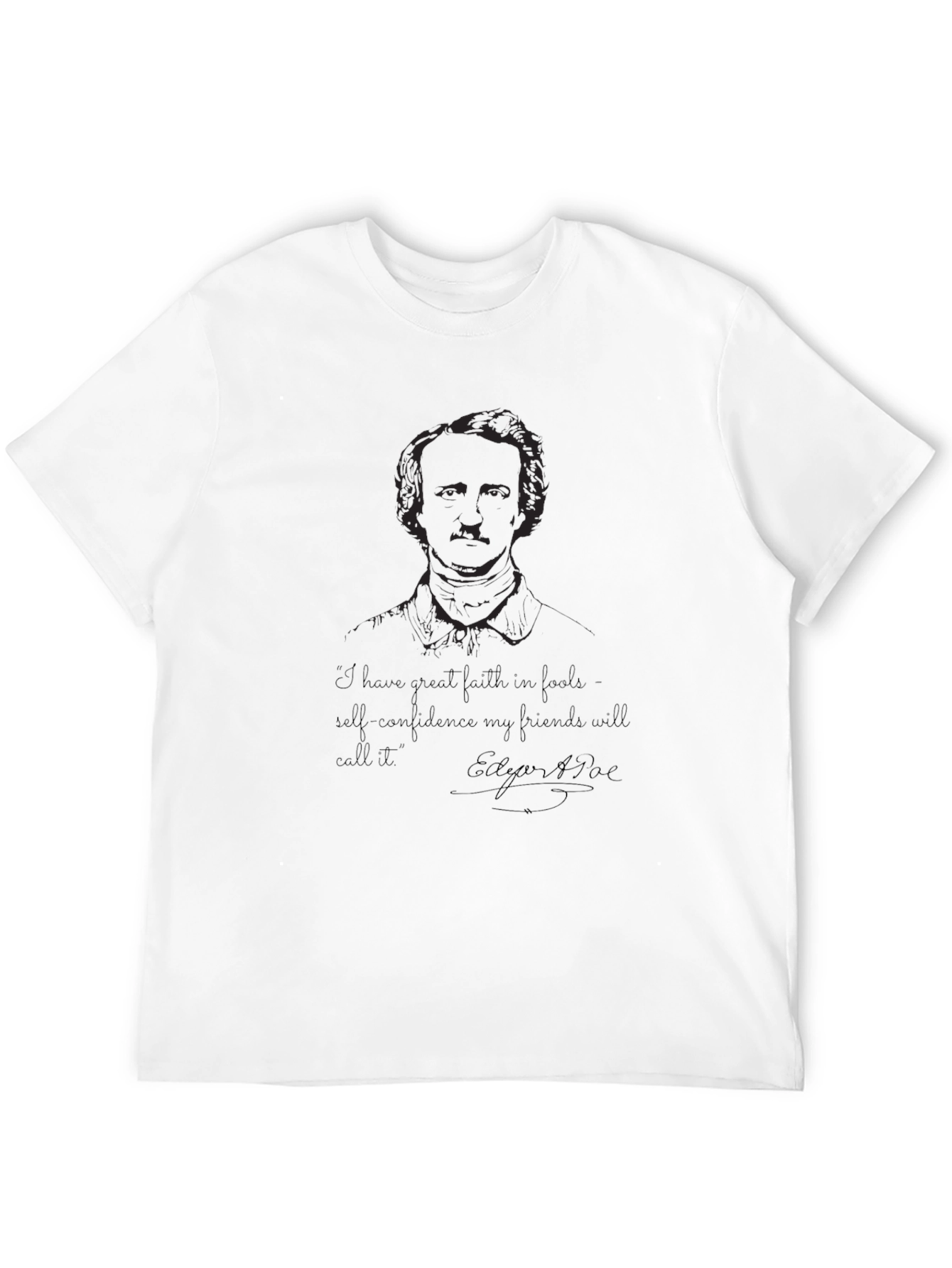Edgar Allan Poe Graphic Tee - Literary Quote T-Shirt