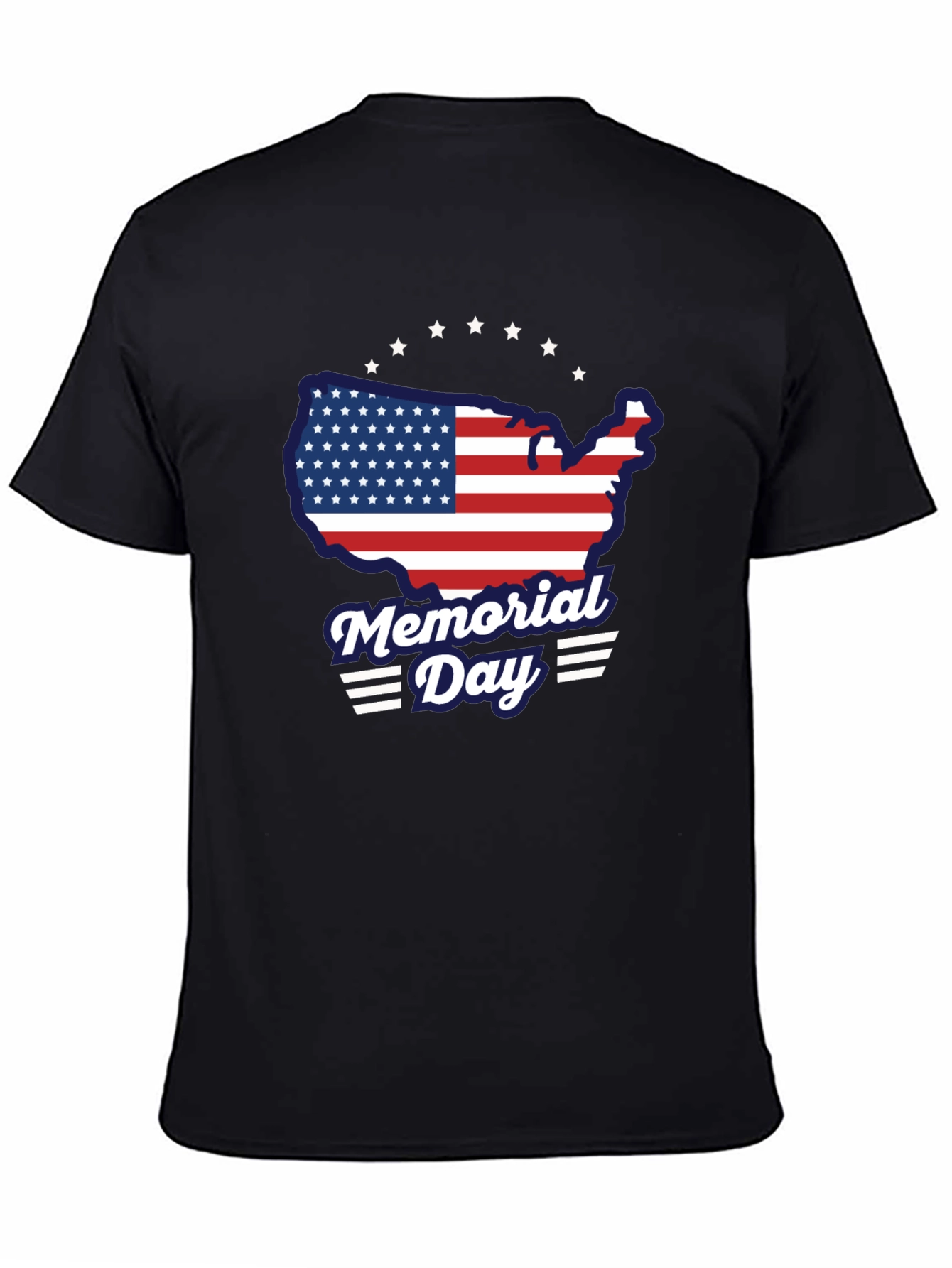 Memorial Day USA Flag Graphic T-Shirt