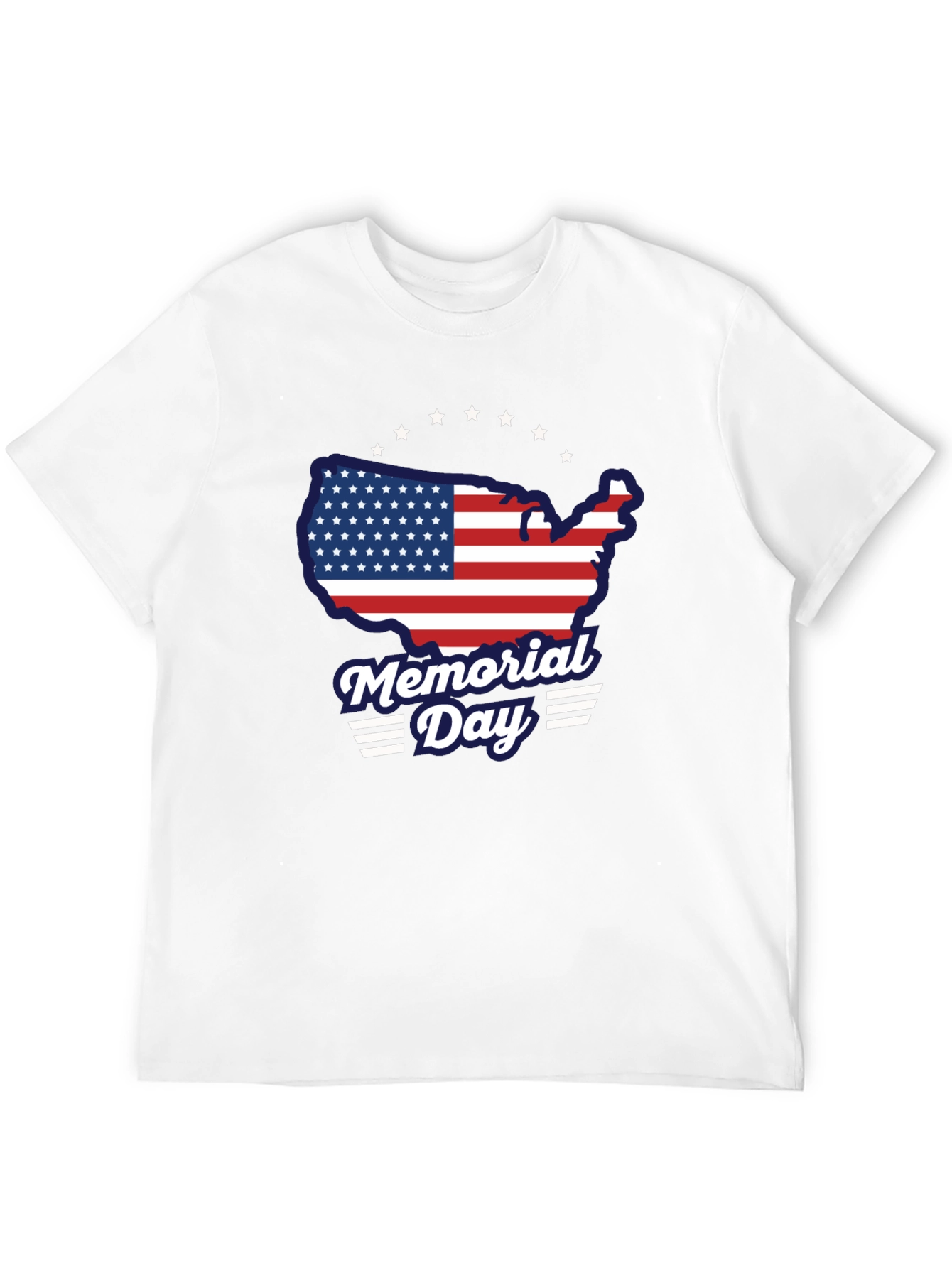 Memorial Day USA Flag Graphic T-Shirt