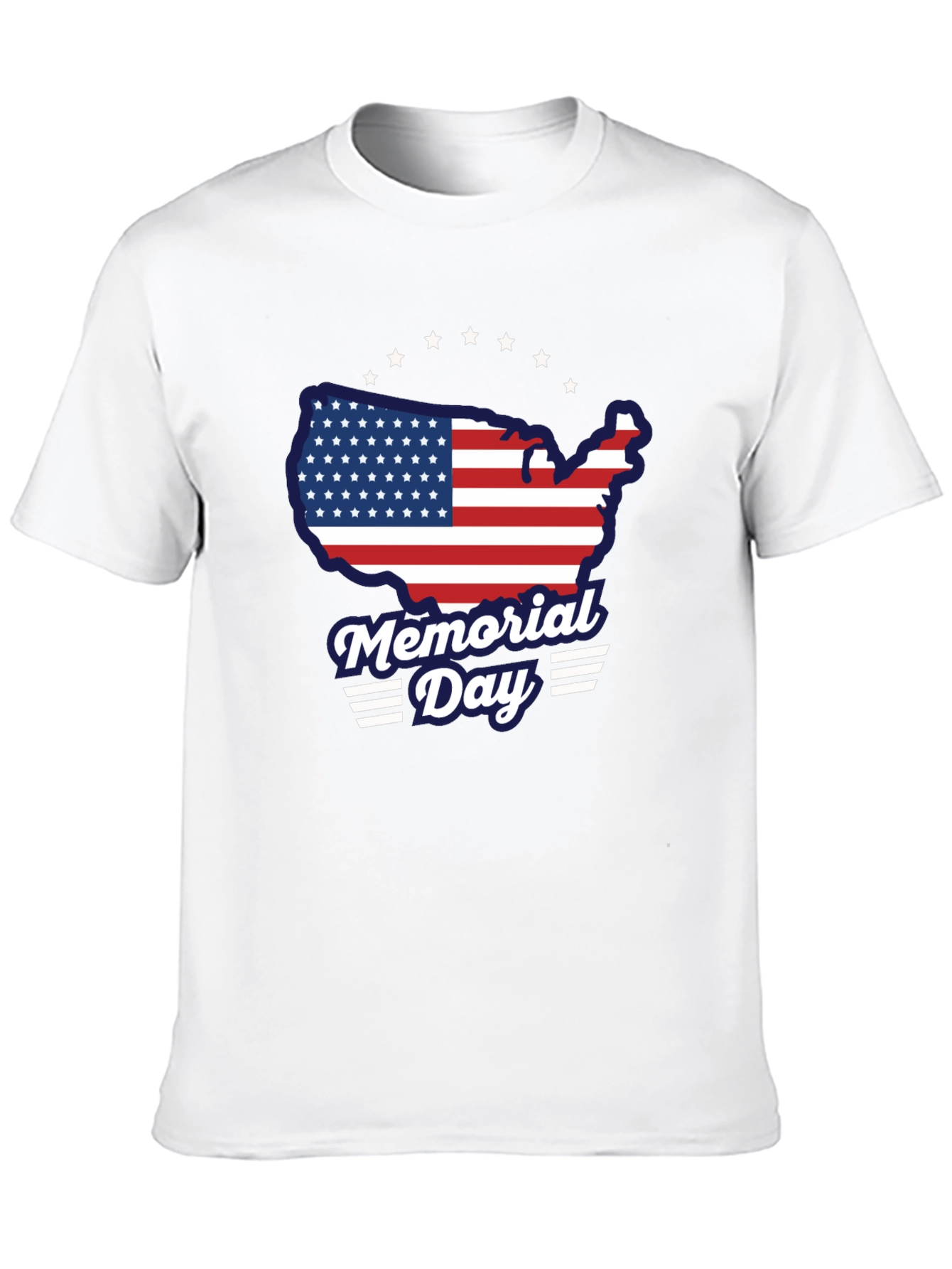 Memorial Day USA Flag Graphic T-Shirt