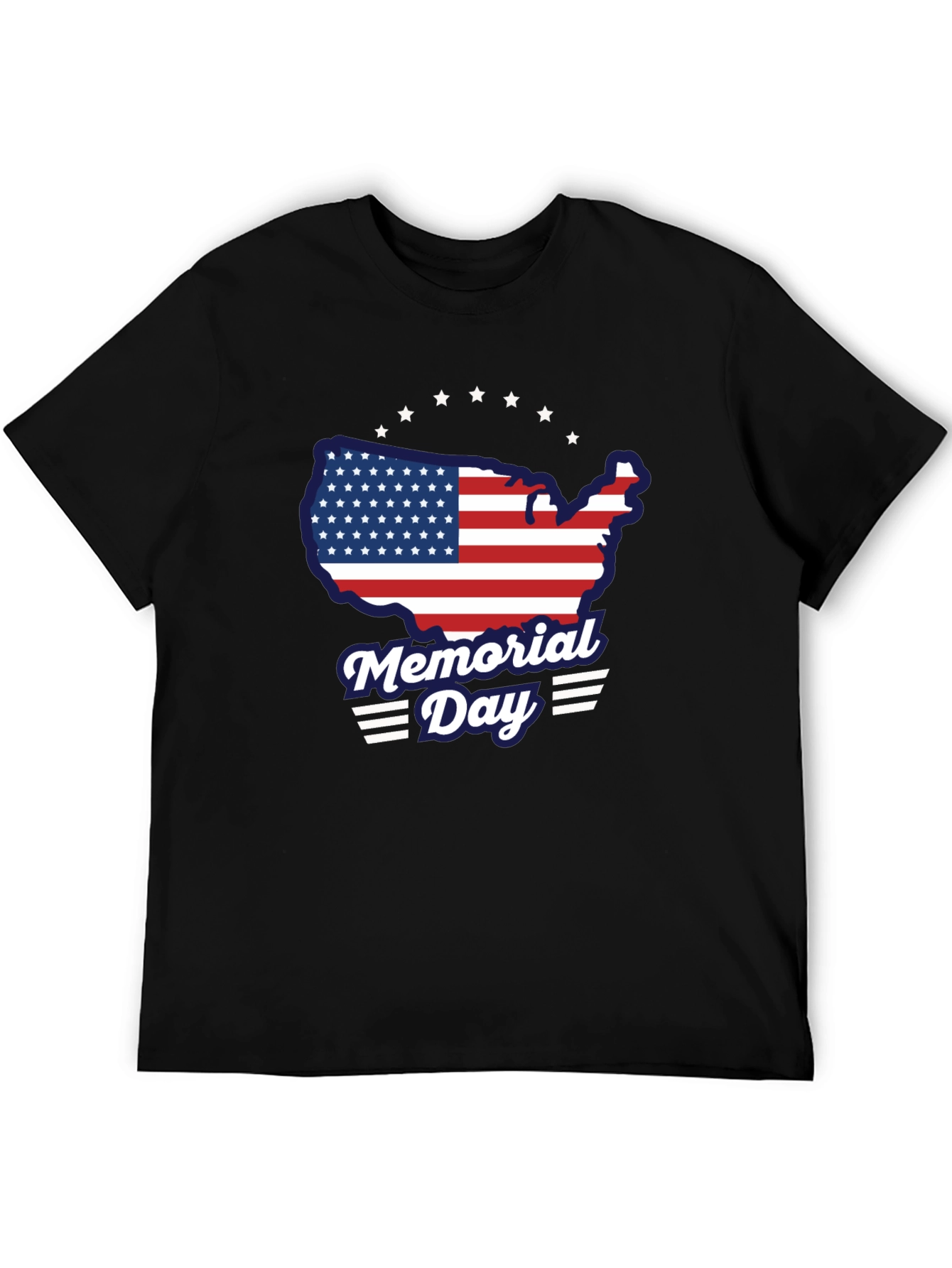 Memorial Day USA Flag Graphic T-Shirt