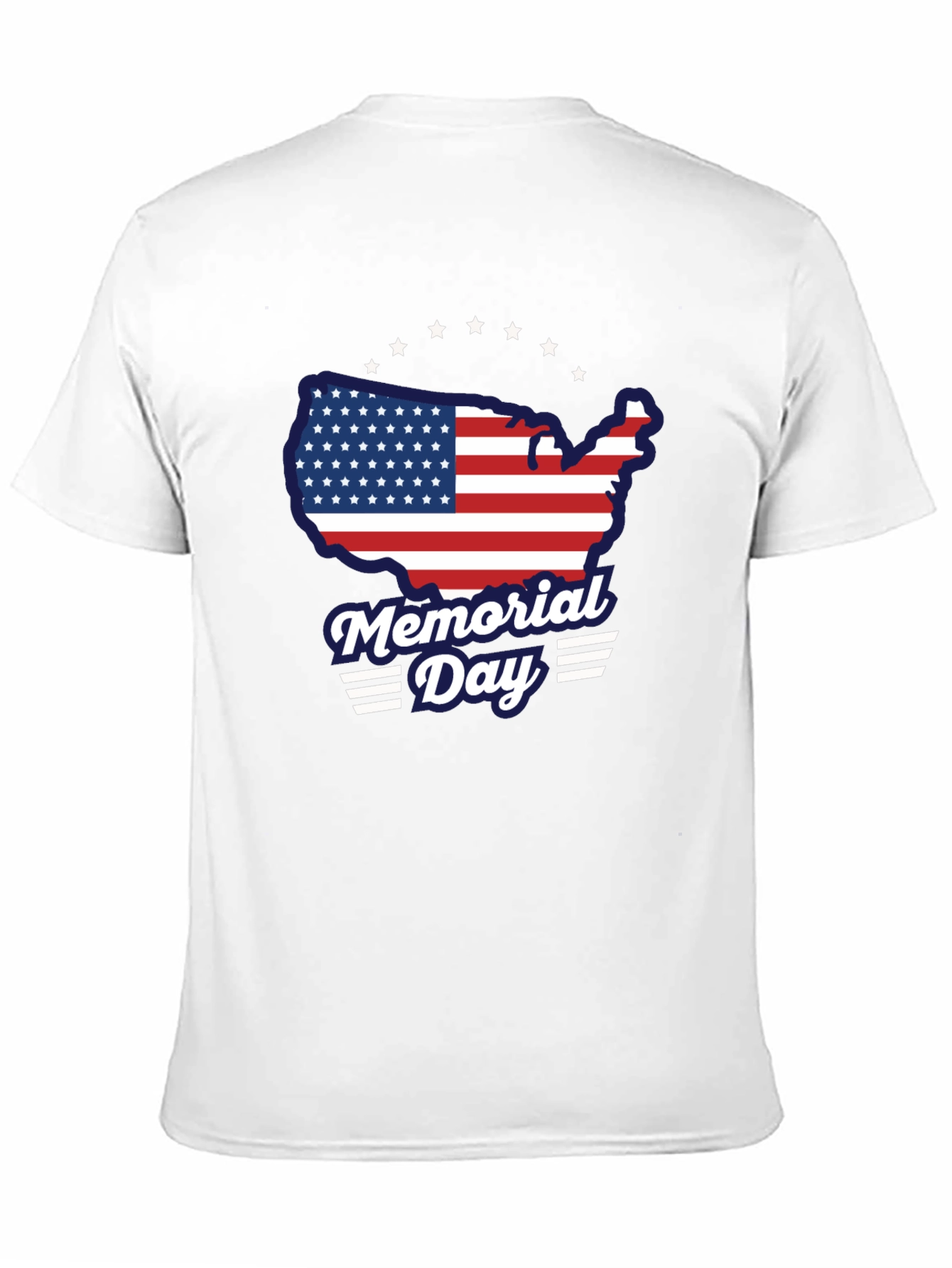 Memorial Day USA Flag Graphic T-Shirt