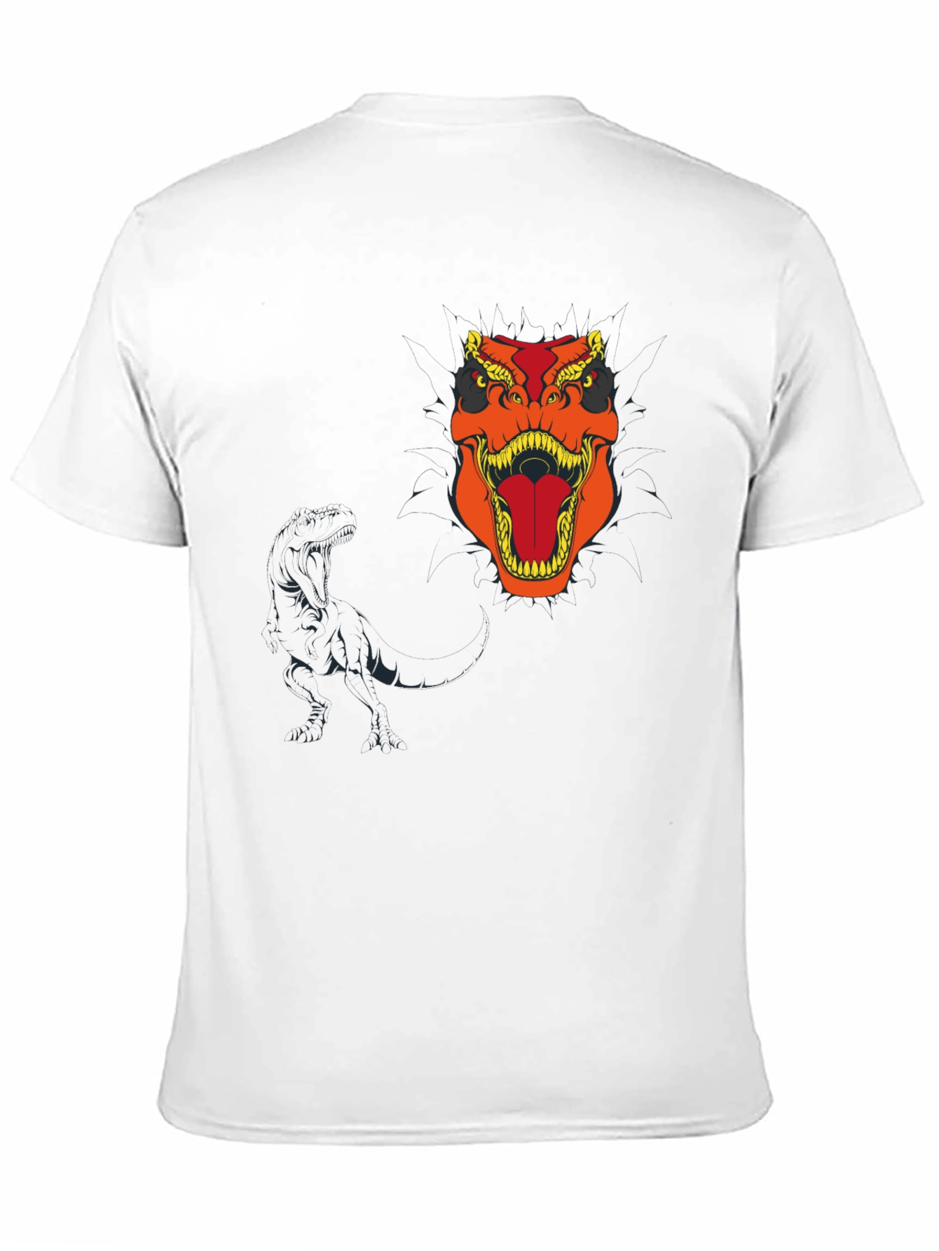 Dino Roar Black T-Shirt - Bold Graphic Tee