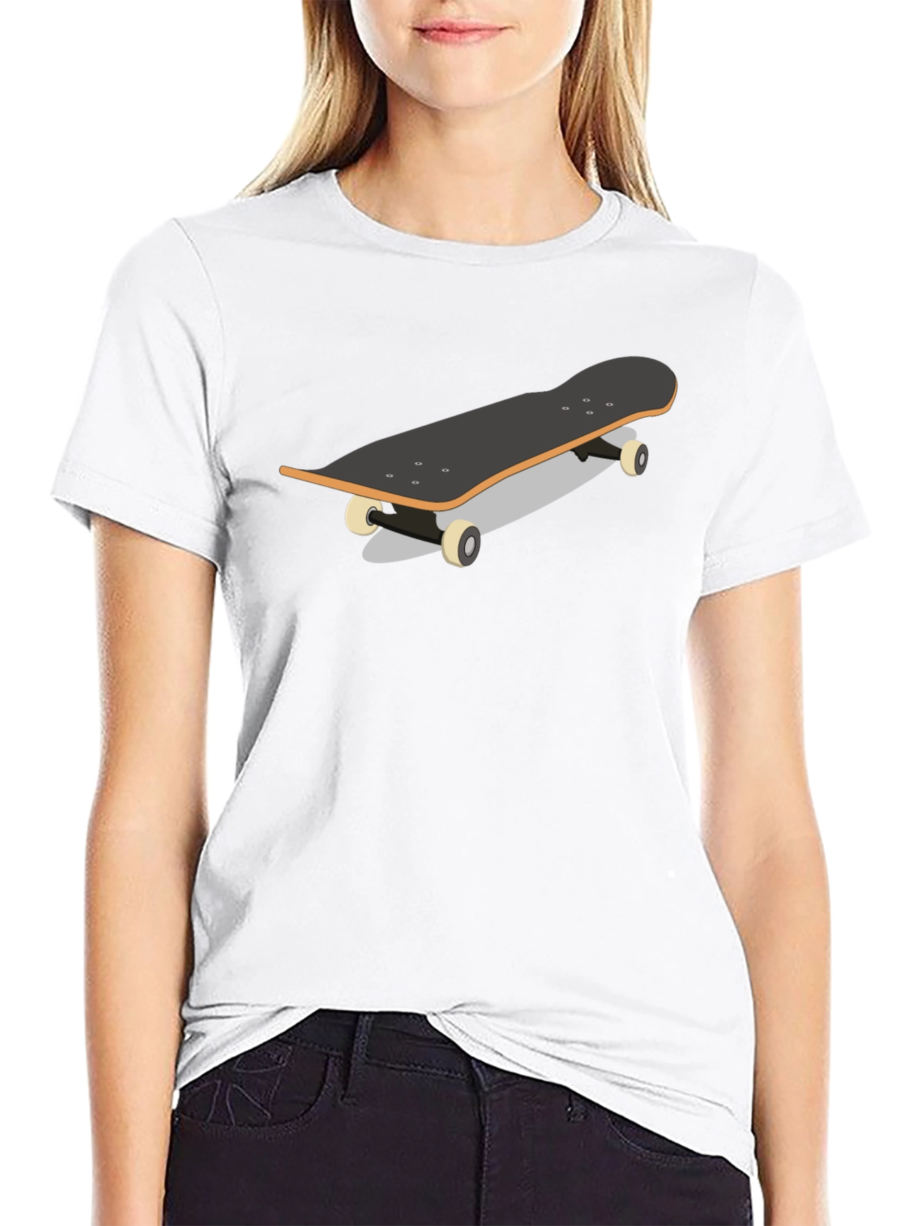 Skateboard Graphic Tee - Black