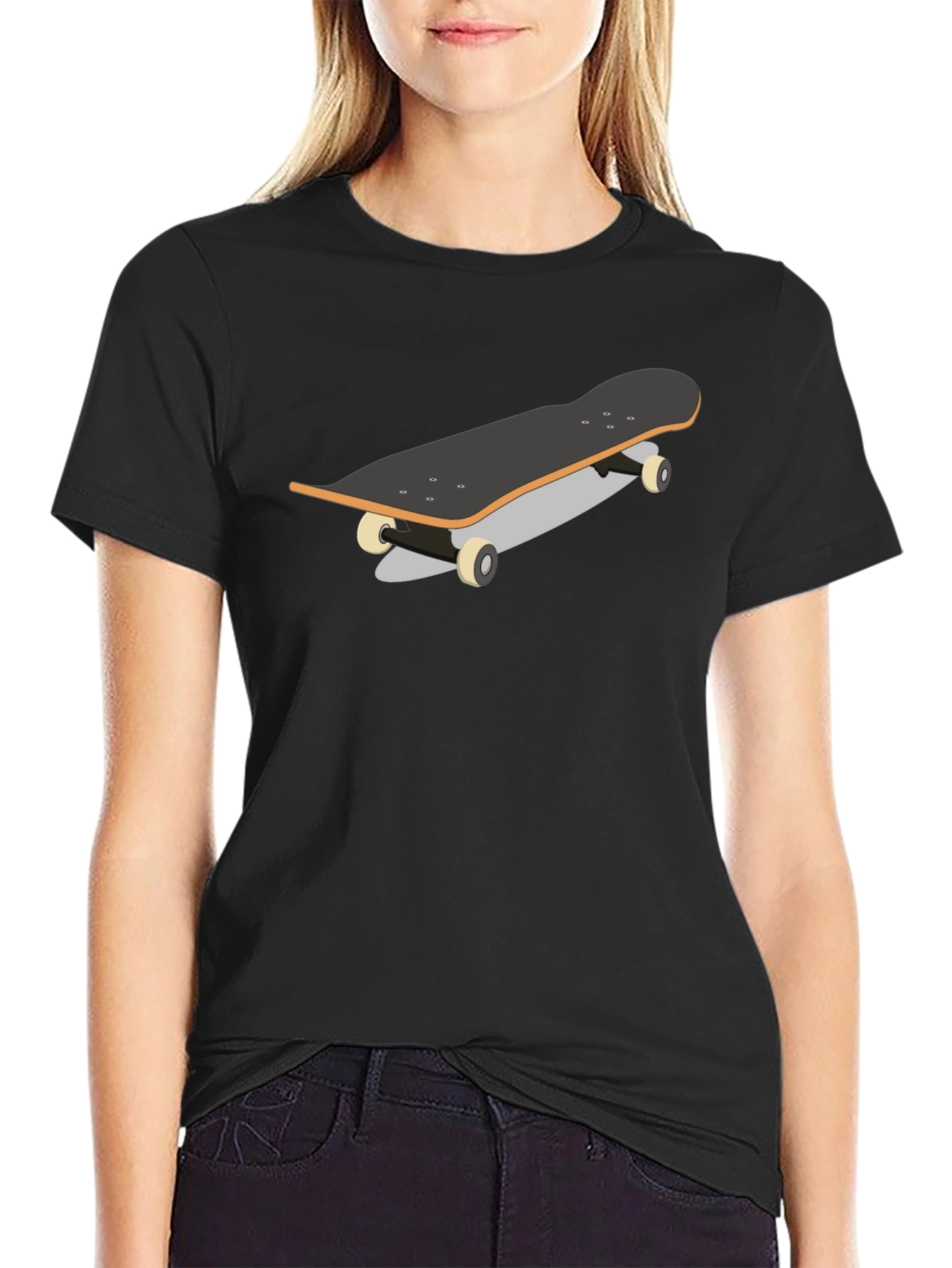 Skateboard Graphic Tee - Black