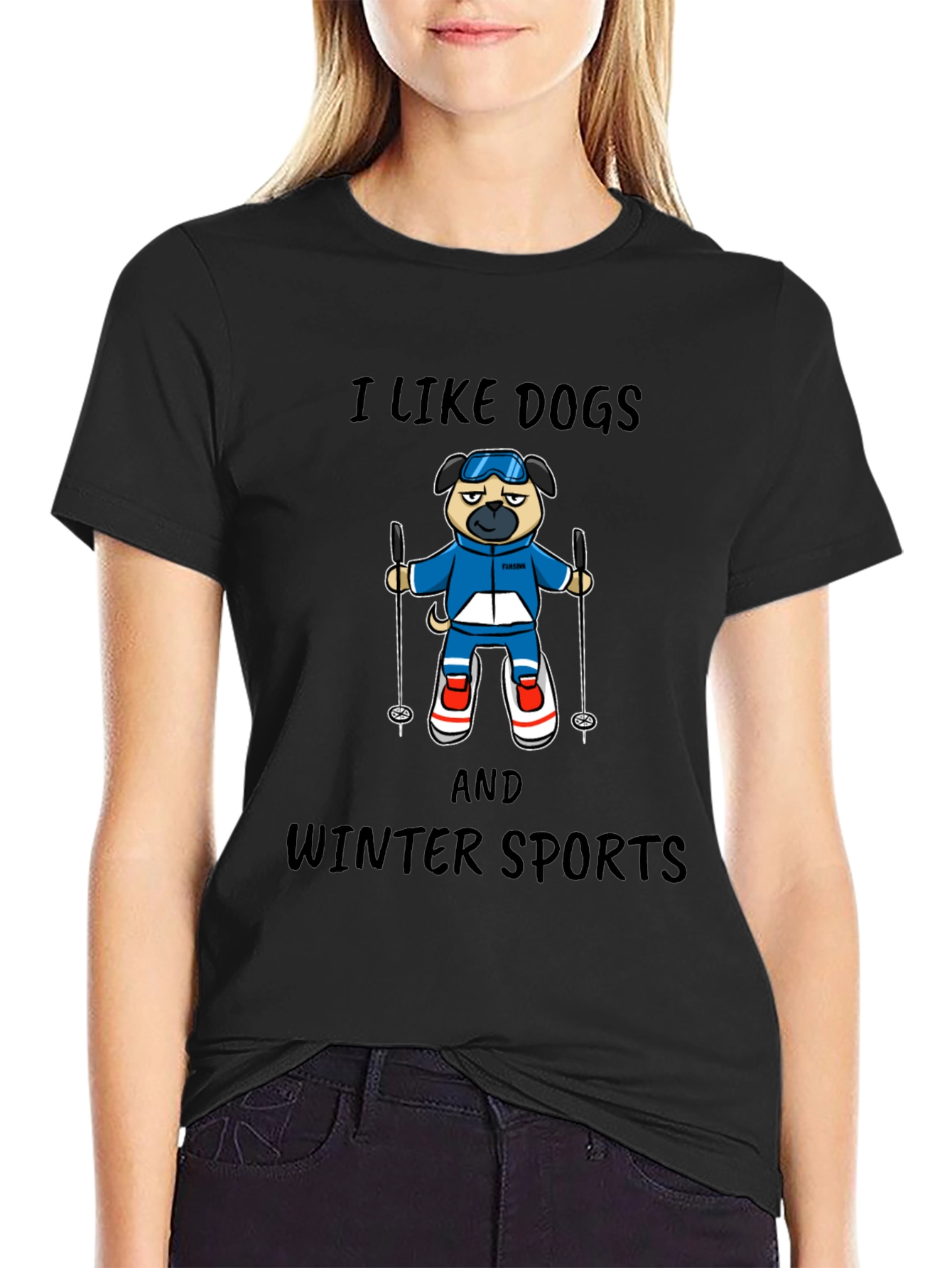 I Like Dogs and Winter Sports T-Shirt