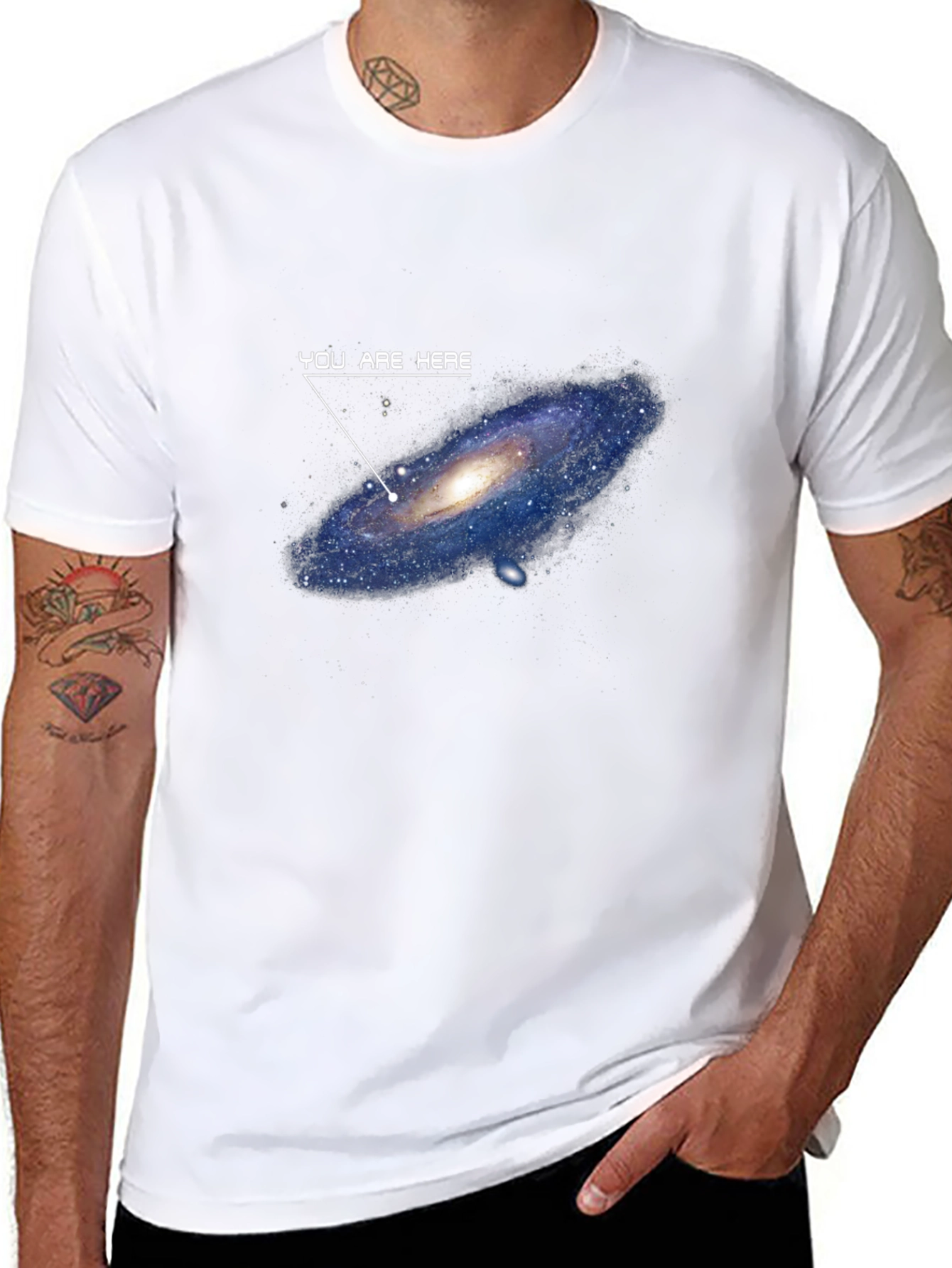 You Are Here Galaxy Graphic T-Shirt