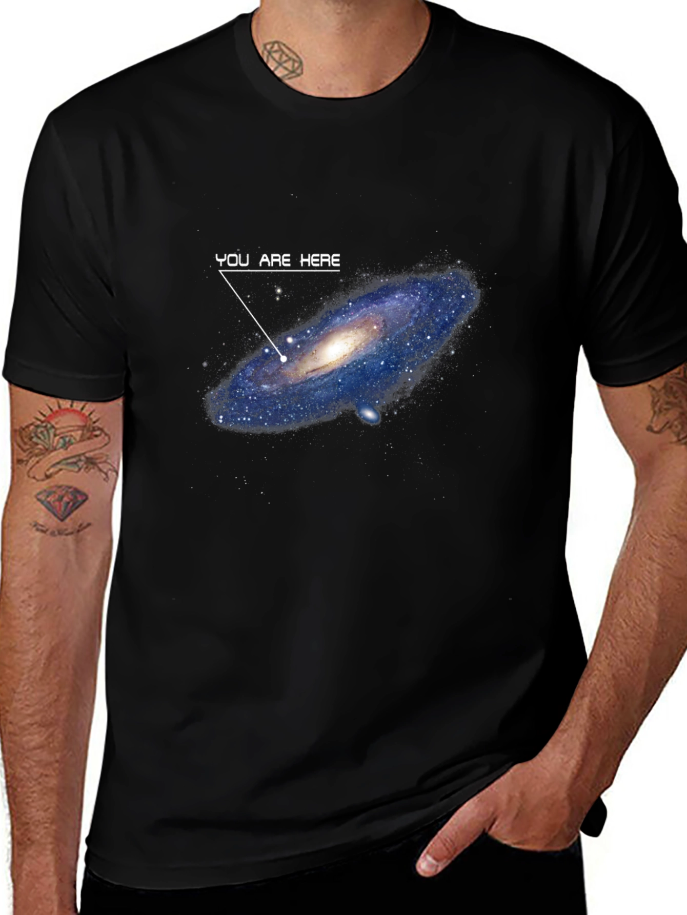 You Are Here Galaxy Graphic T-Shirt