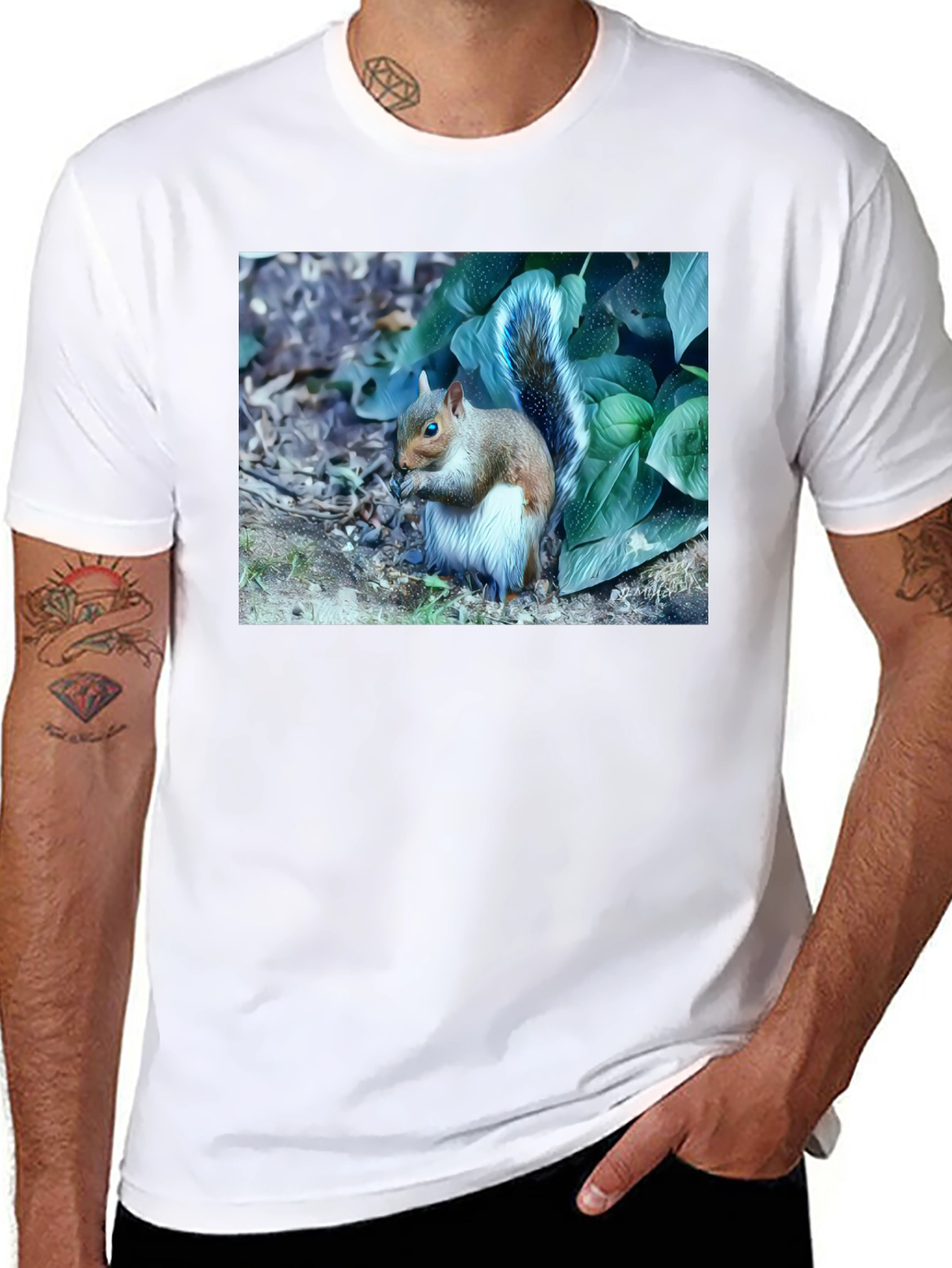 Squirrel T-Shirt: Nature Lovers Tee