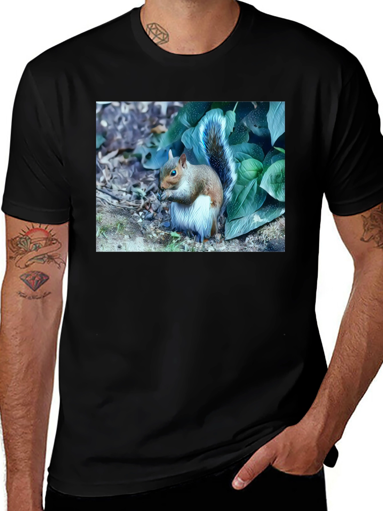 Squirrel T-Shirt: Nature Lovers Tee