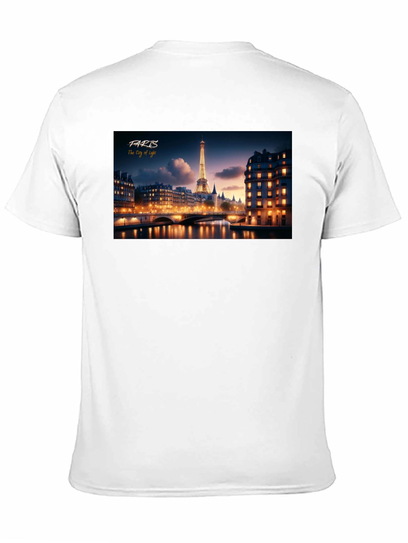 Paris City of Light Black T-Shirt