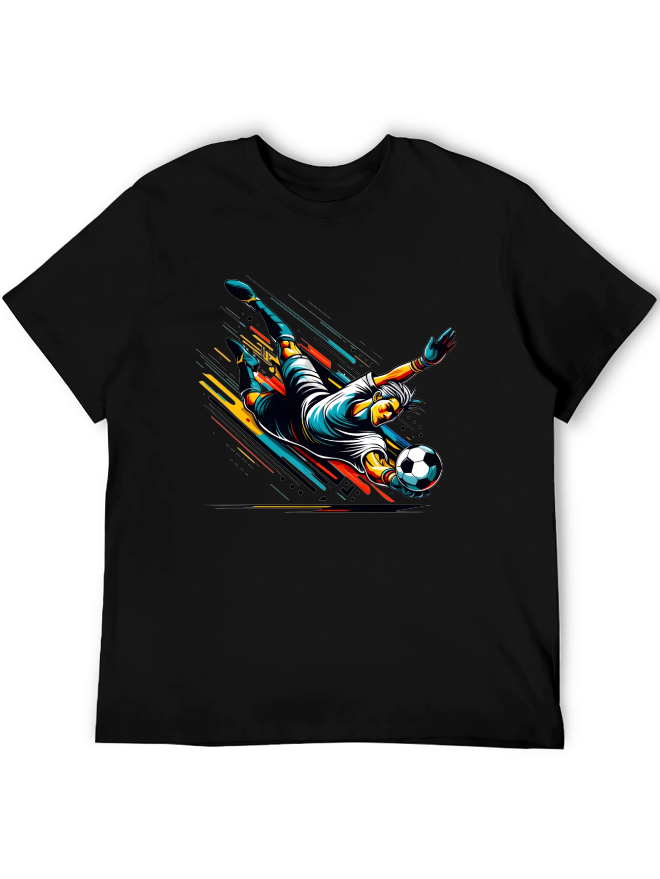 Soccer Goalie Dive Graphic T-Shirt