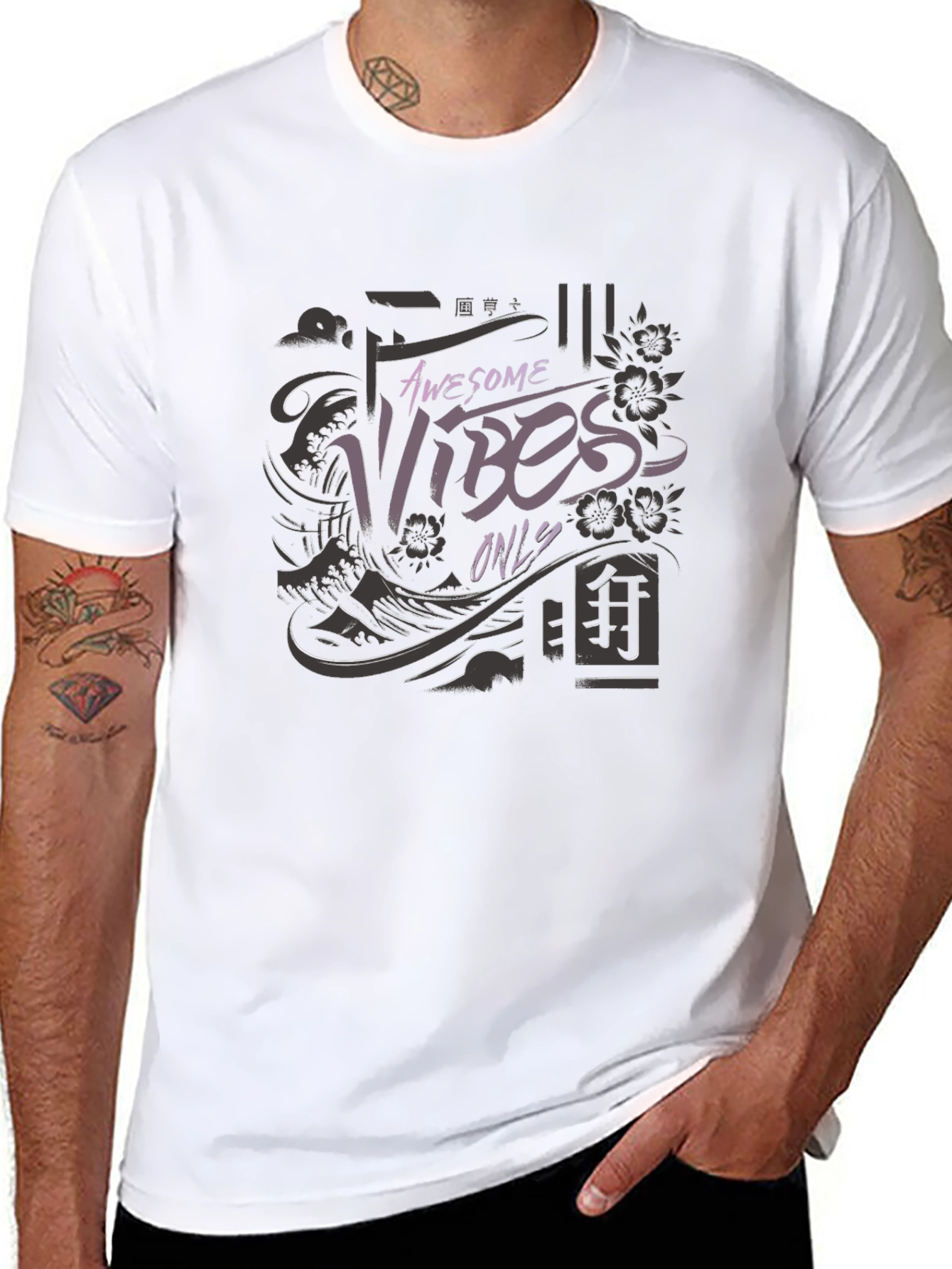 Awesome Vibes Only Graphic T-Shirt