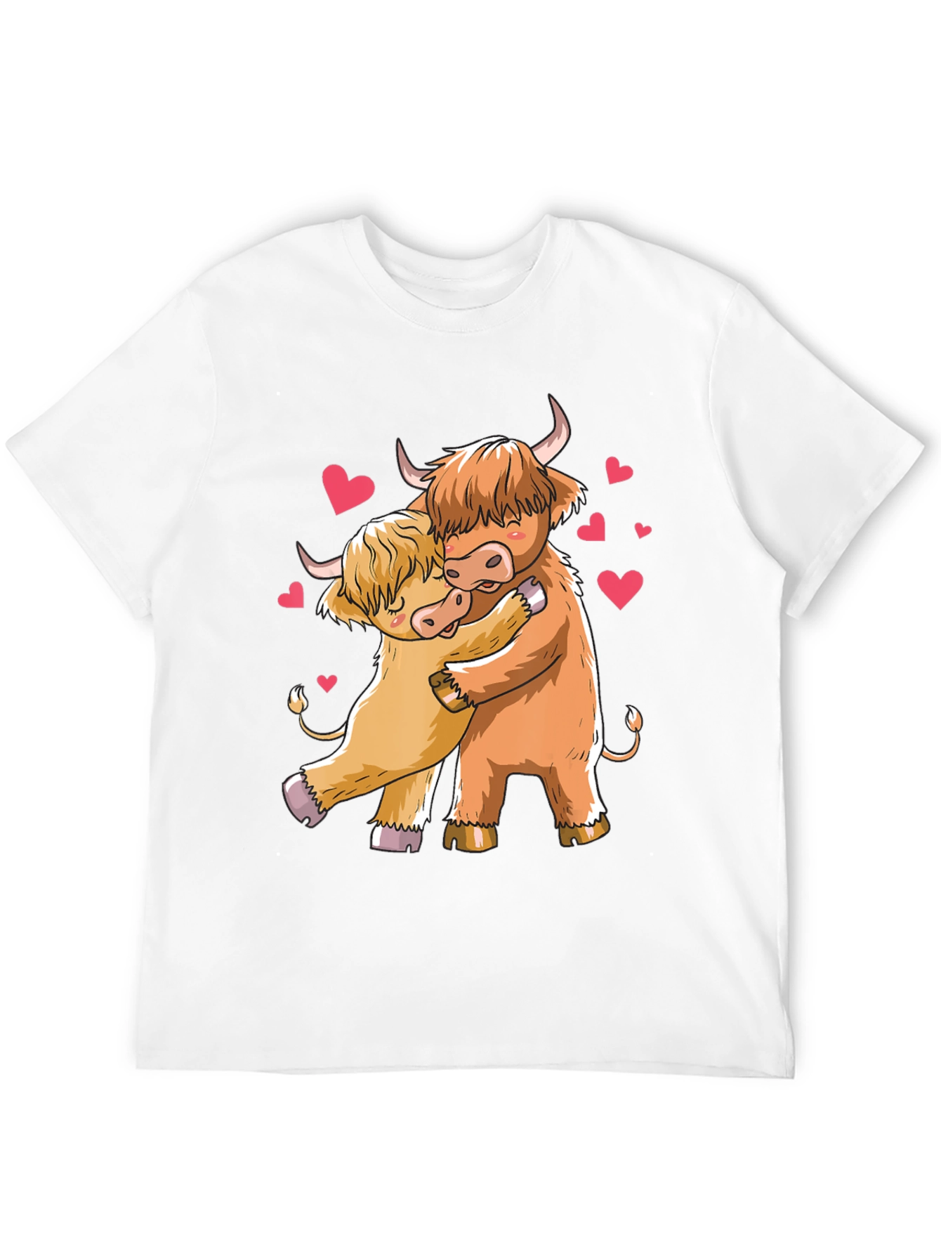 Highland Cow Lovers Black T-Shirt