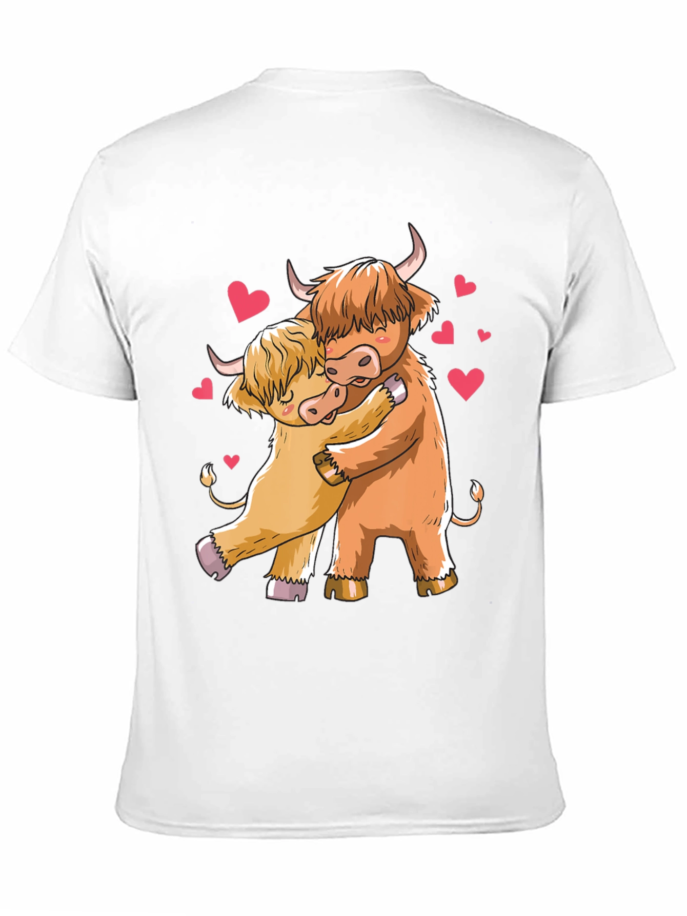 Highland Cow Lovers Black T-Shirt