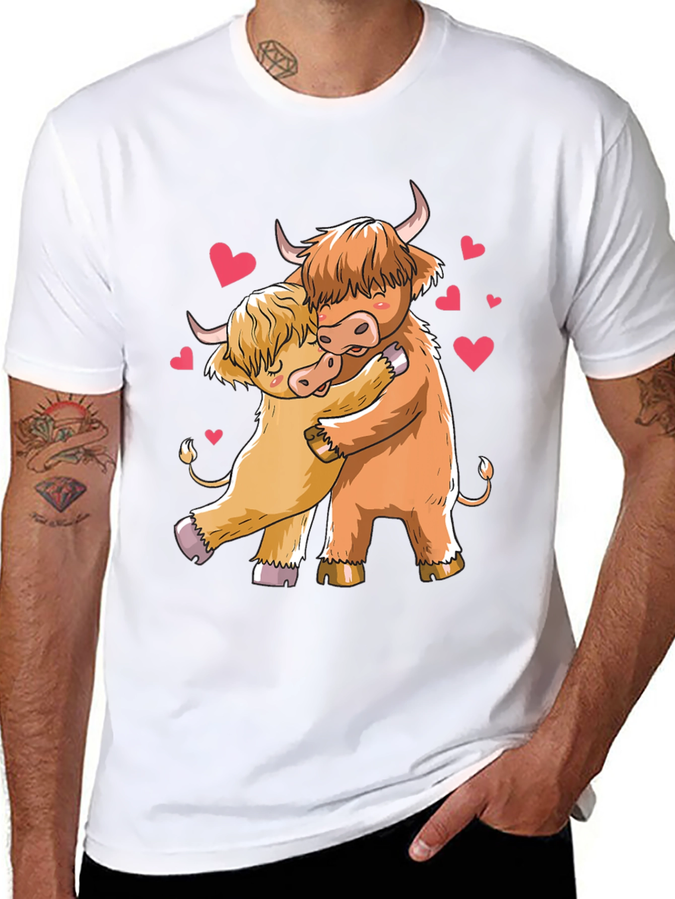 Highland Cow Lovers Black T-Shirt
