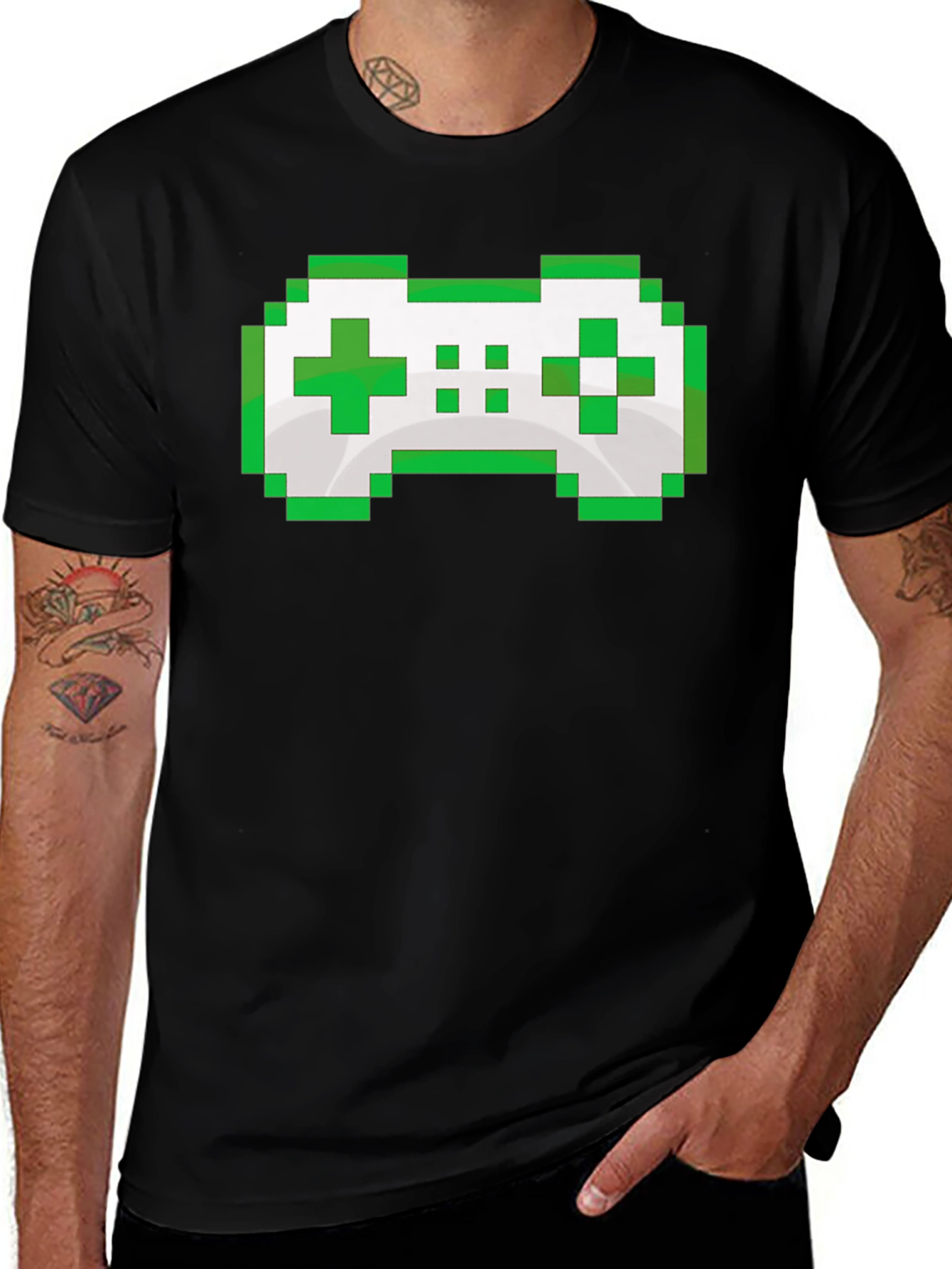 Pixel Art Game Controller Graphic Tee