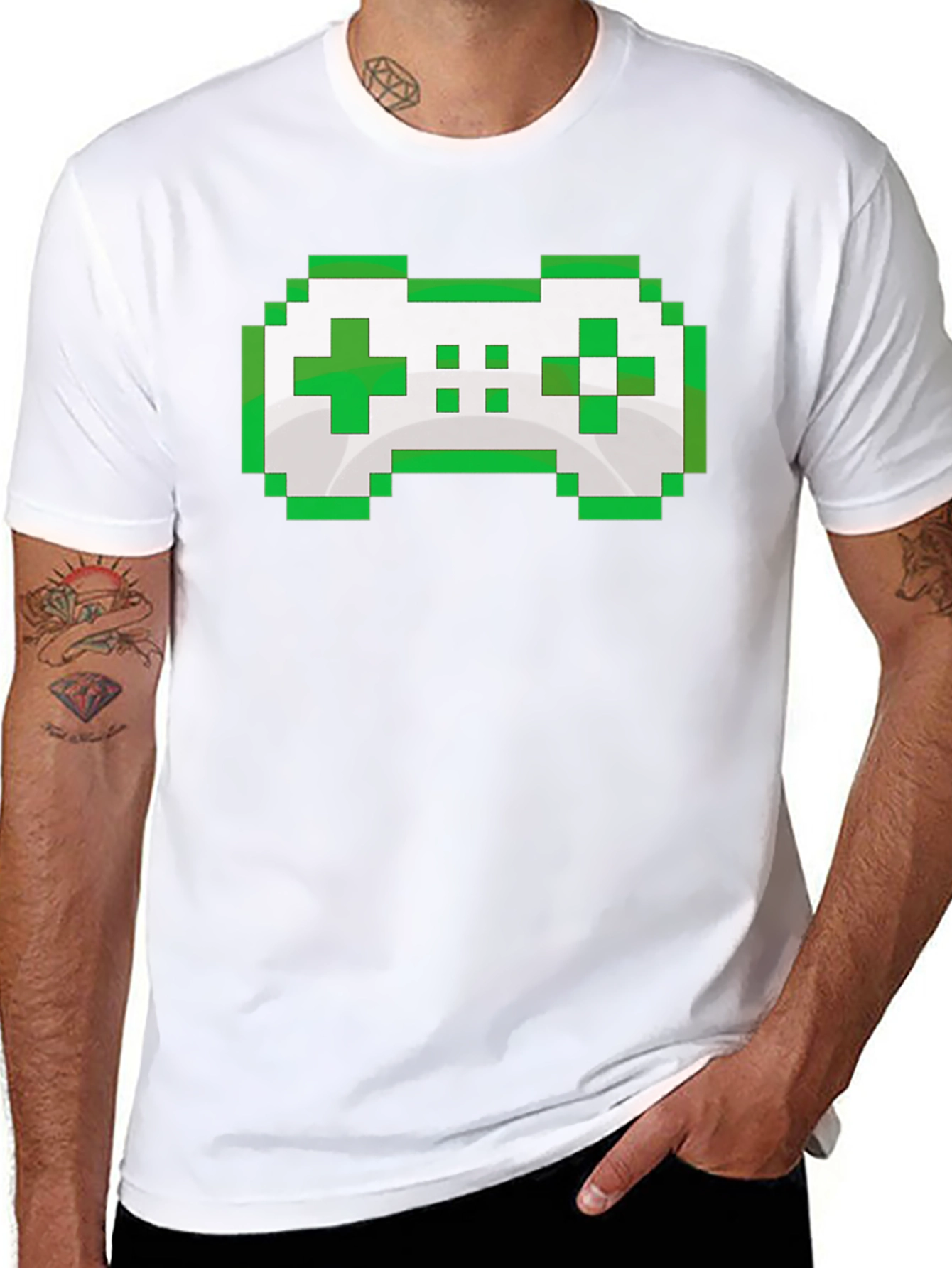 Pixel Art Game Controller Graphic Tee