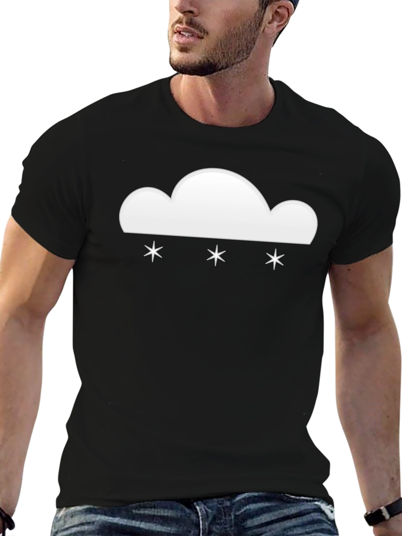 Snowy Cloud Graphic T-Shirt