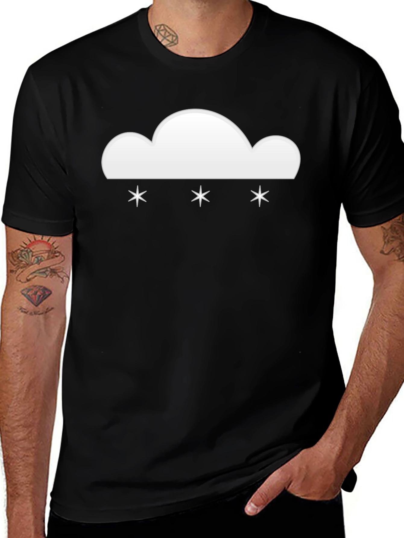 Snowy Cloud Graphic T-Shirt