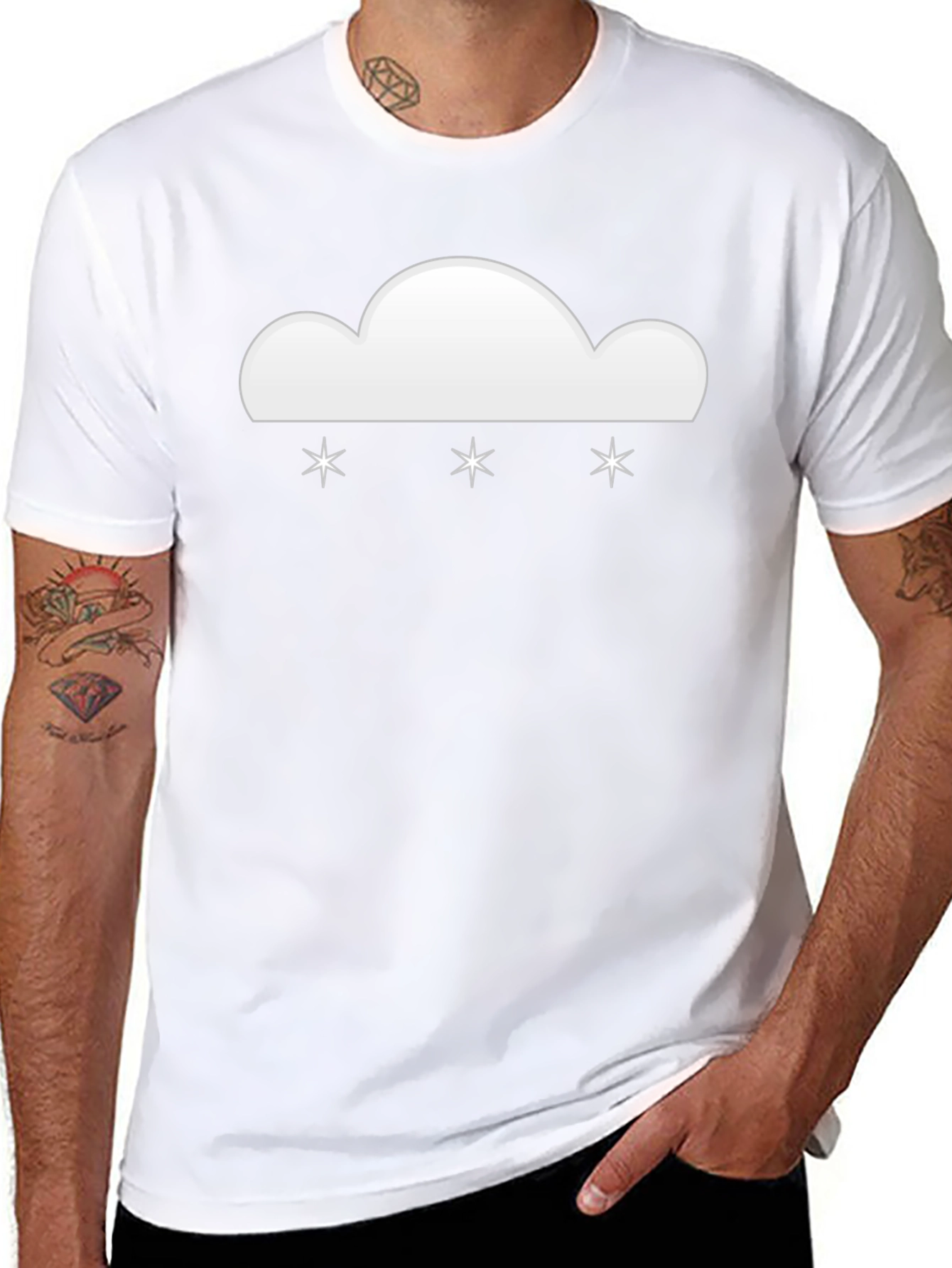 Snowy Cloud Graphic T-Shirt