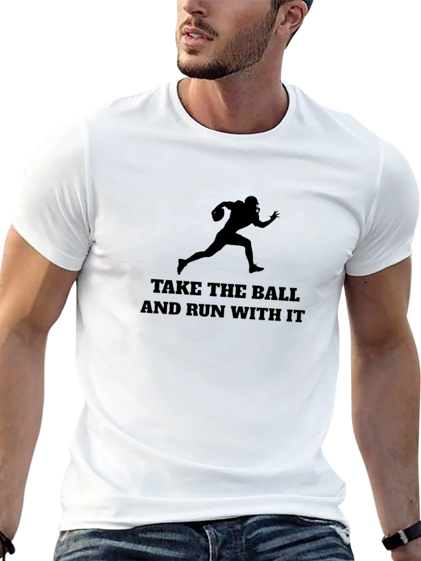 Football Take the Ball & Run T-Shirt