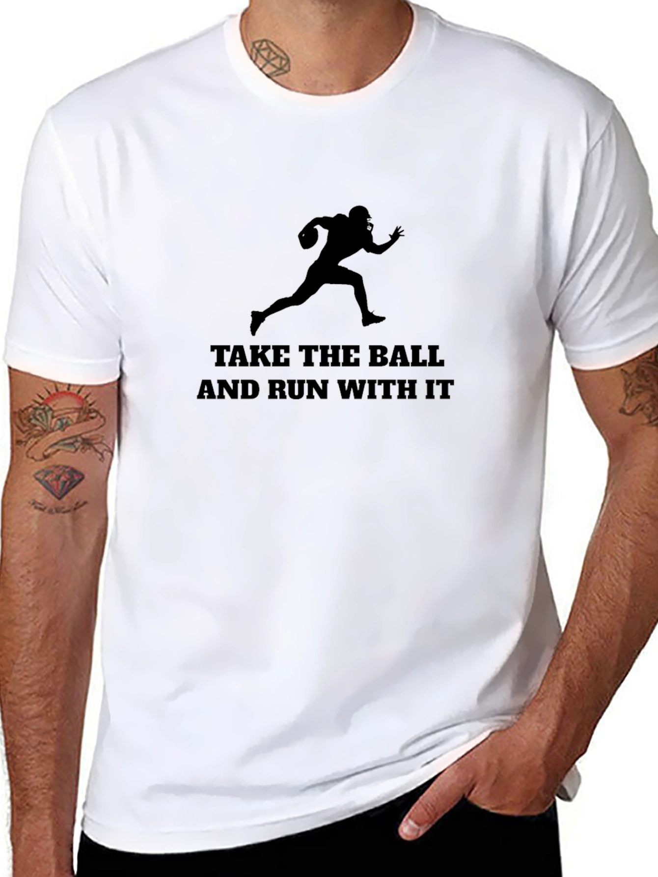 Football Take the Ball & Run T-Shirt