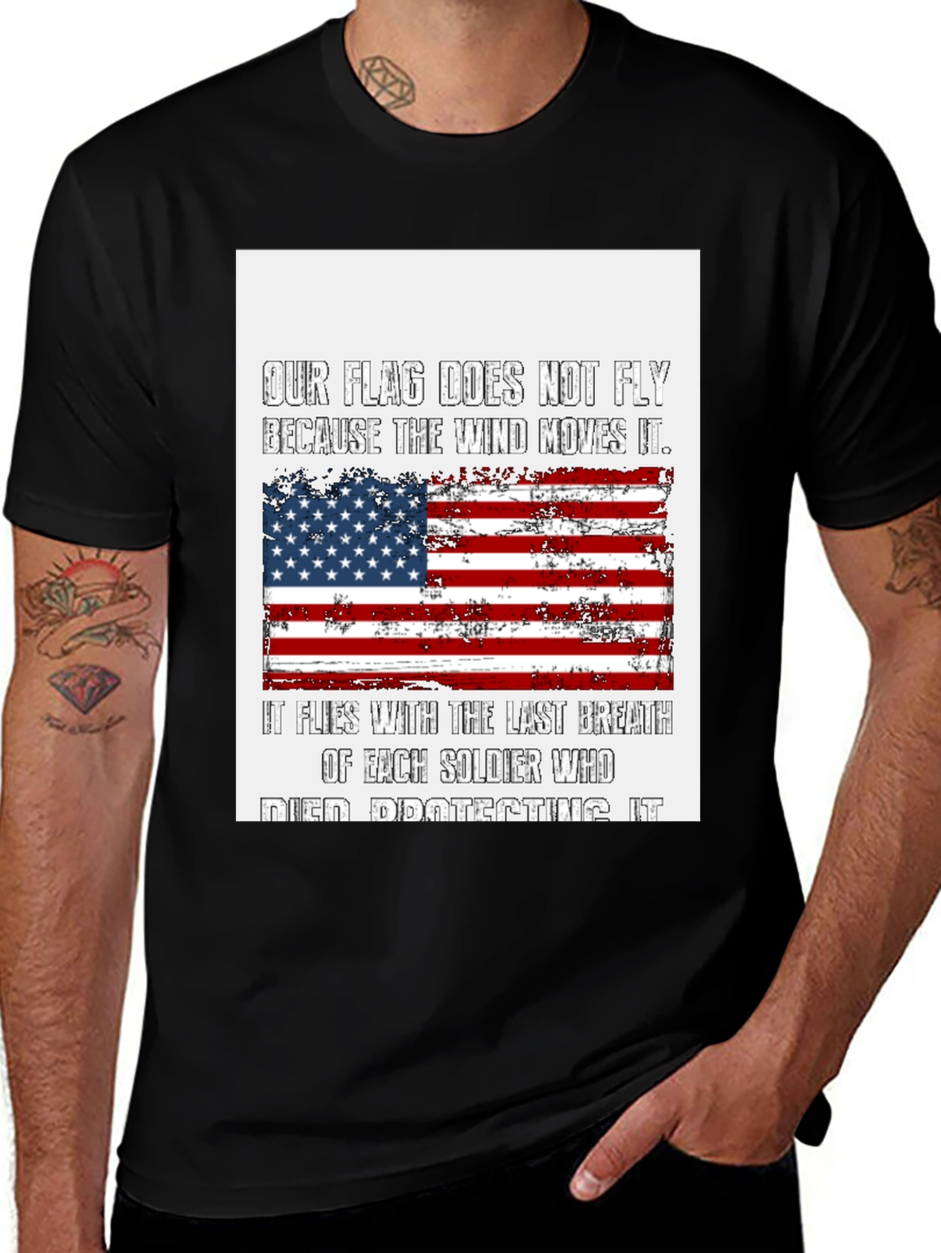 Patriotic American Flag T-Shirt