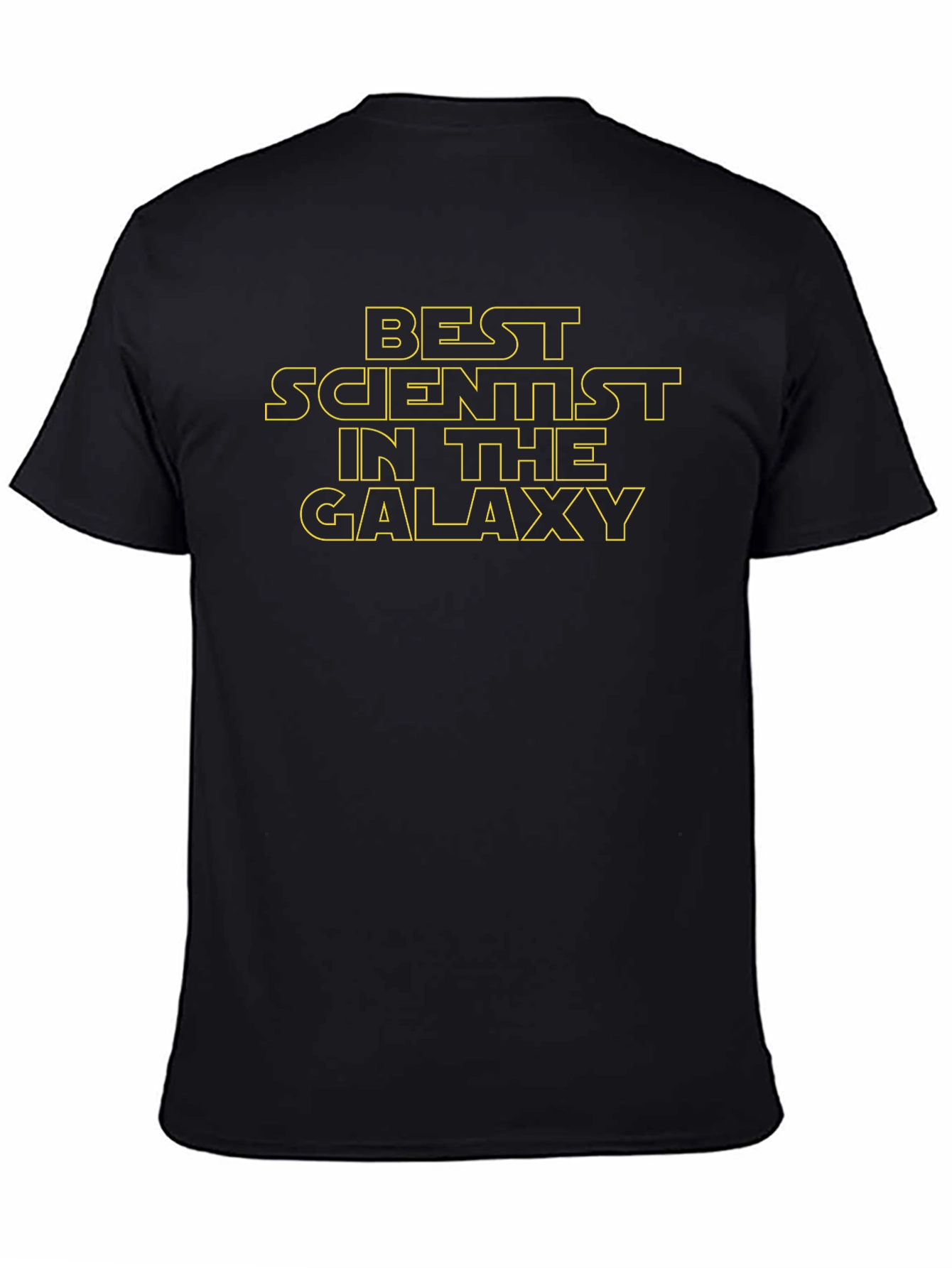 Best Scientist in the Galaxy Black Graphic T-Shirt