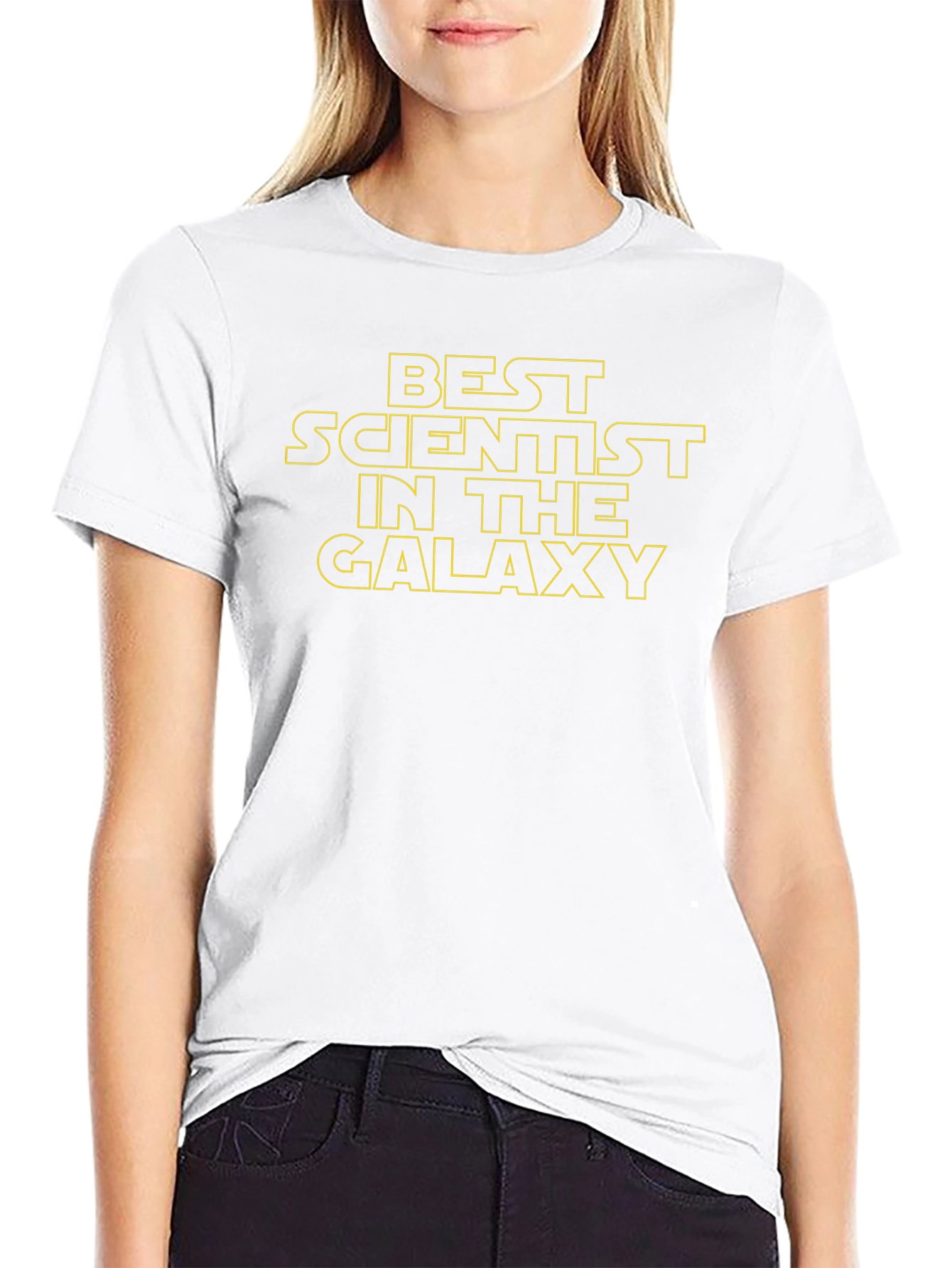 Best Scientist in the Galaxy Black Graphic T-Shirt