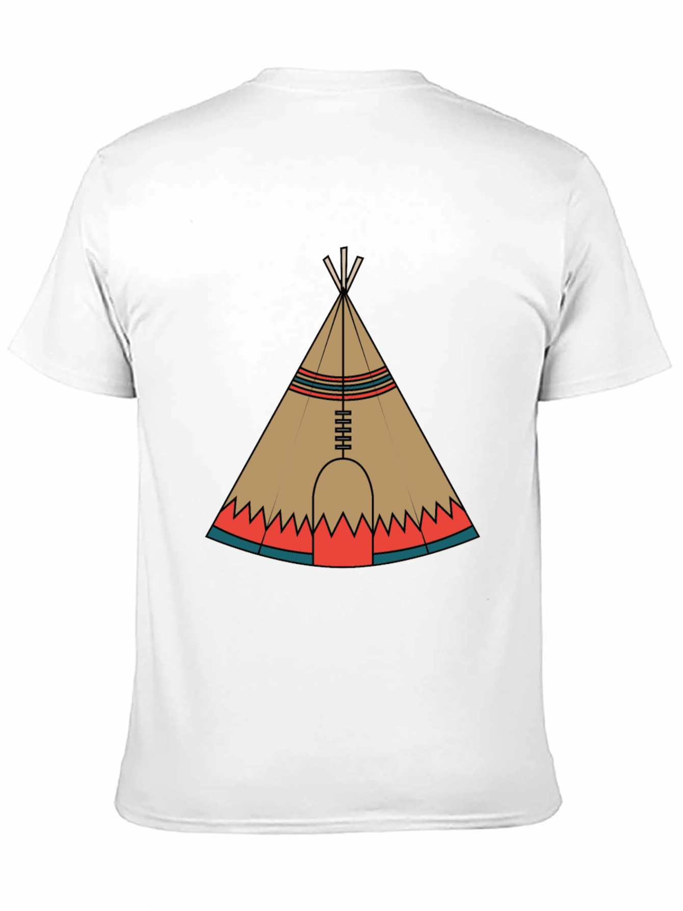 Teepee Graphic Black T-Shirt