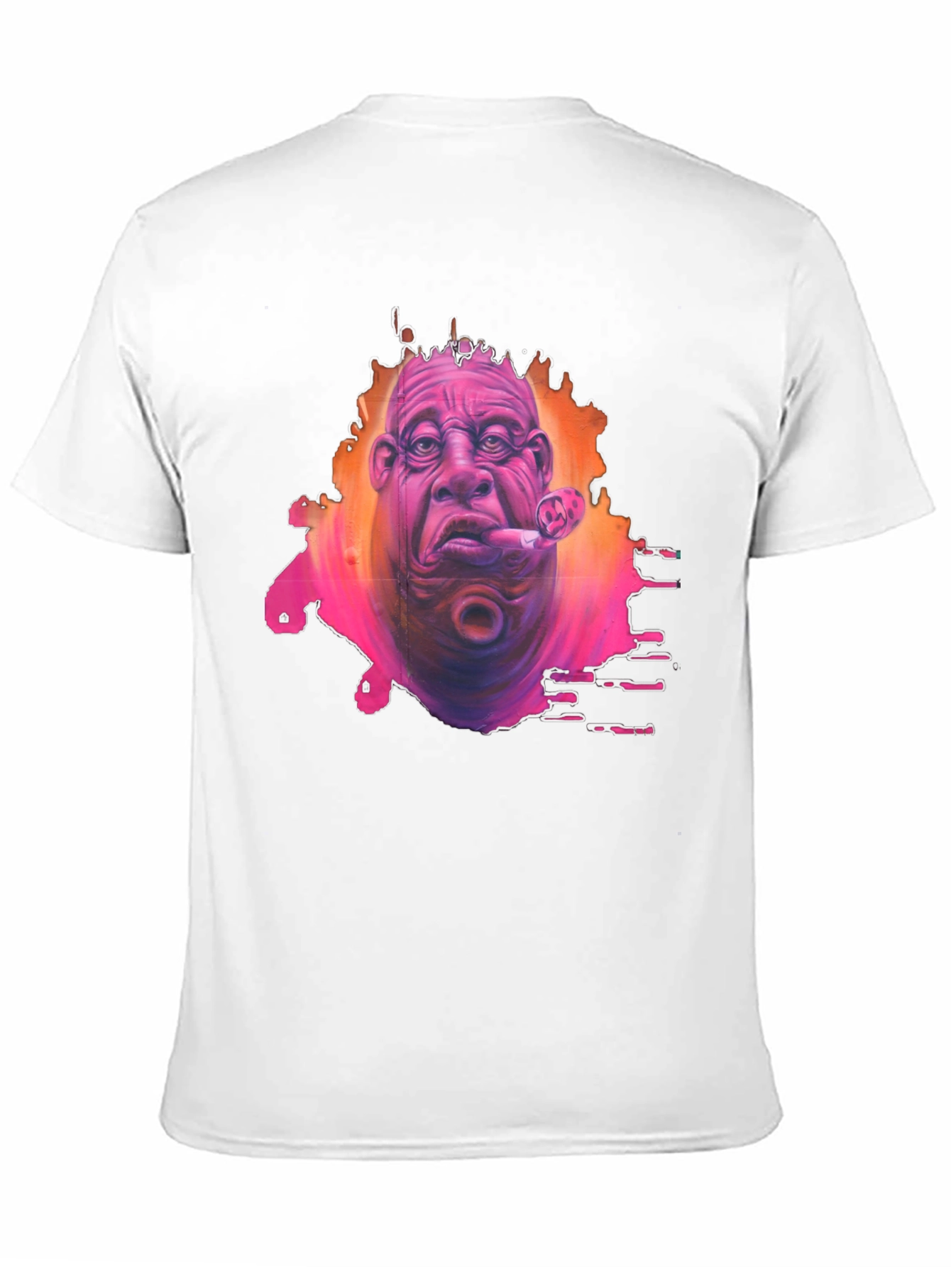 Unique Graphic Print Mens Black T-Shirt