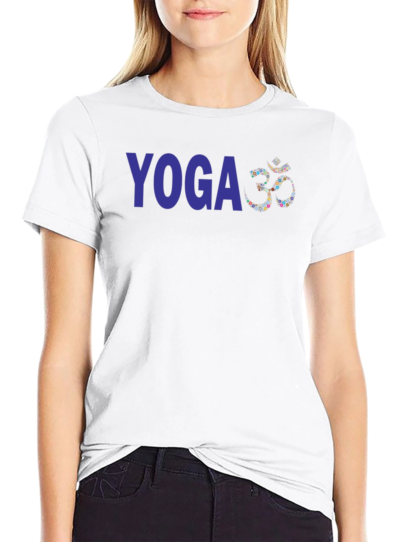 Yoga Om Symbol T-Shirt - Mens Black Tee