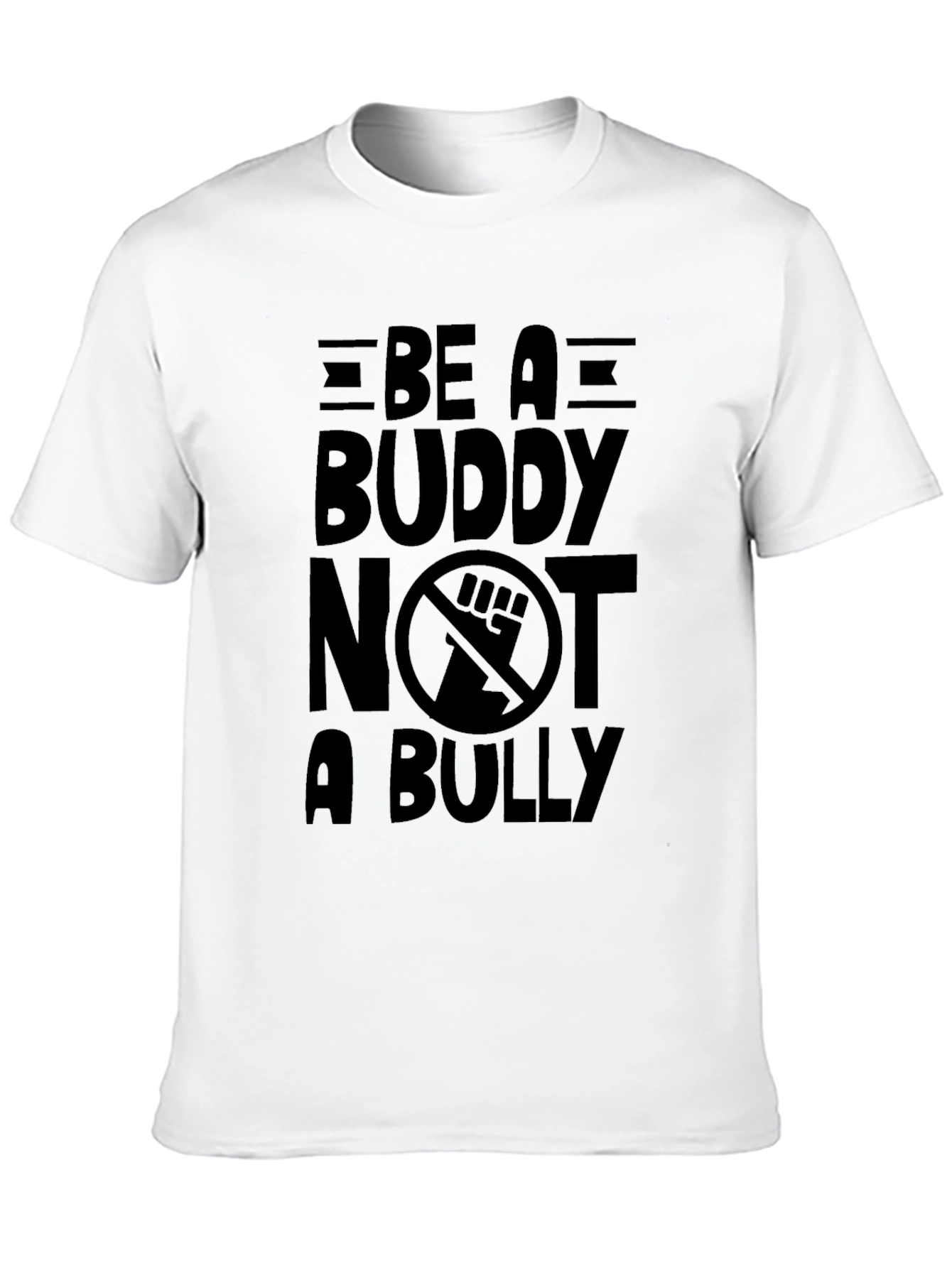 Be a Buddy Not a Bully Black T-Shirt