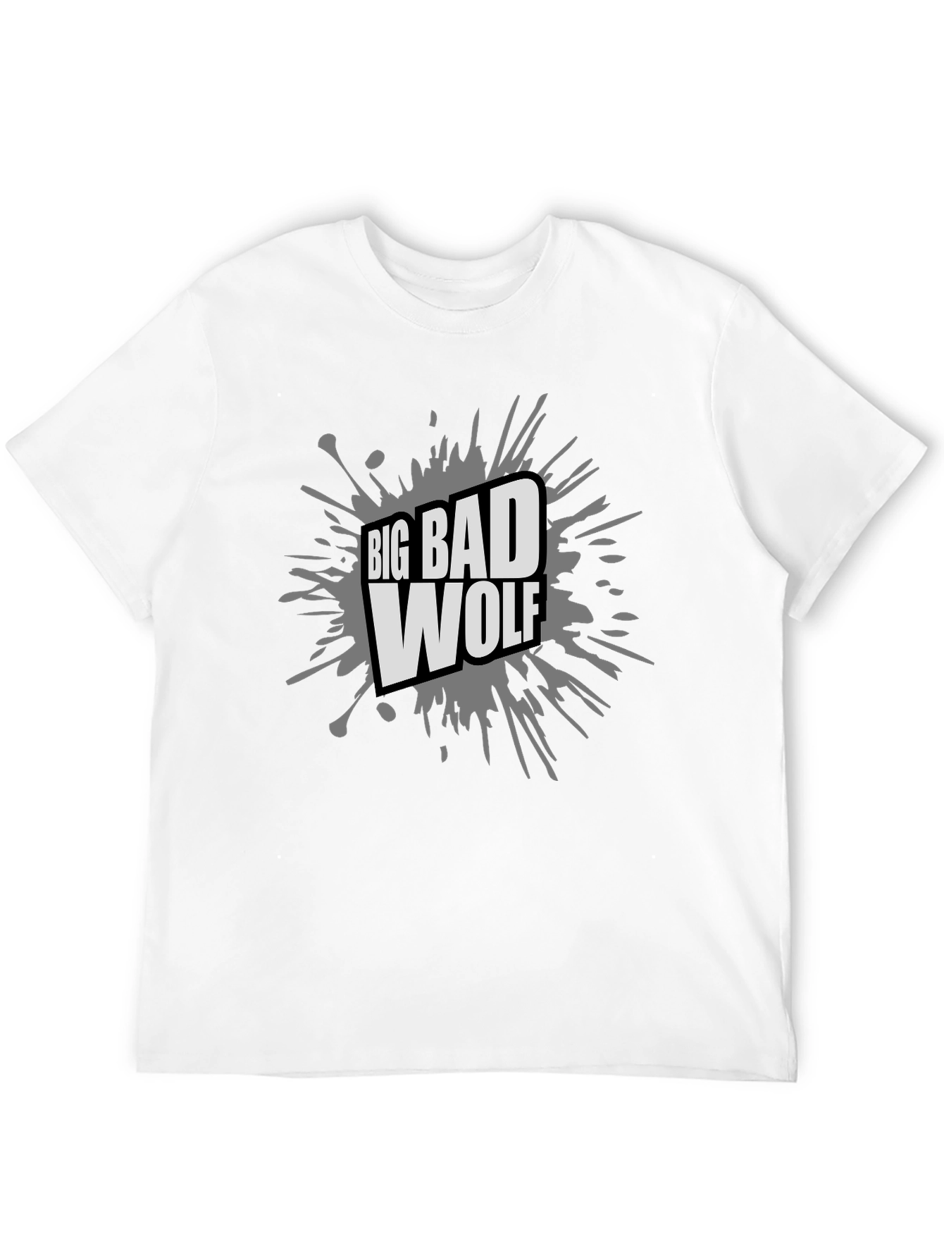 Big Bad Wolf Graphic Tee - Black Cotton T-Shirt