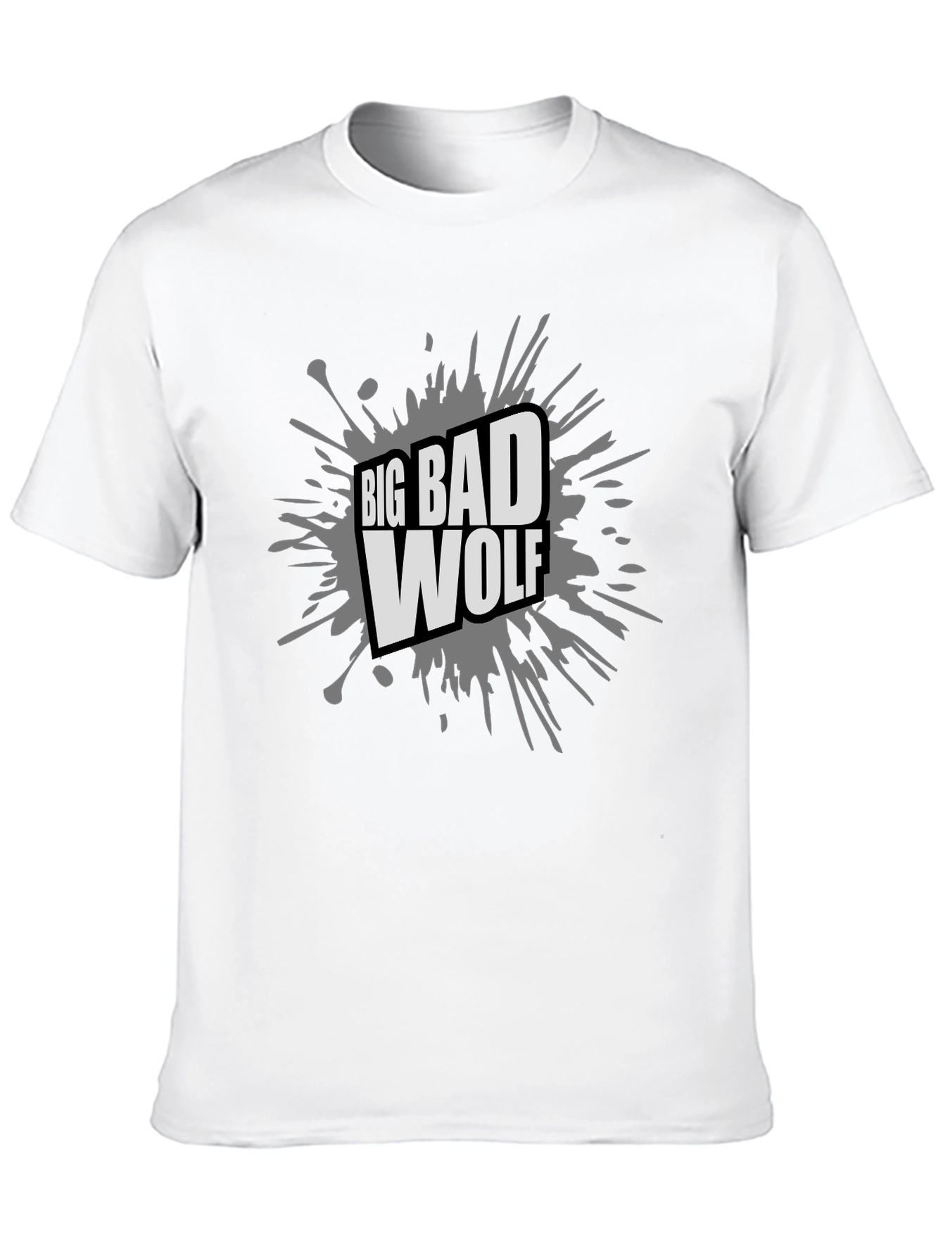 Big Bad Wolf Graphic Tee - Black Cotton T-Shirt