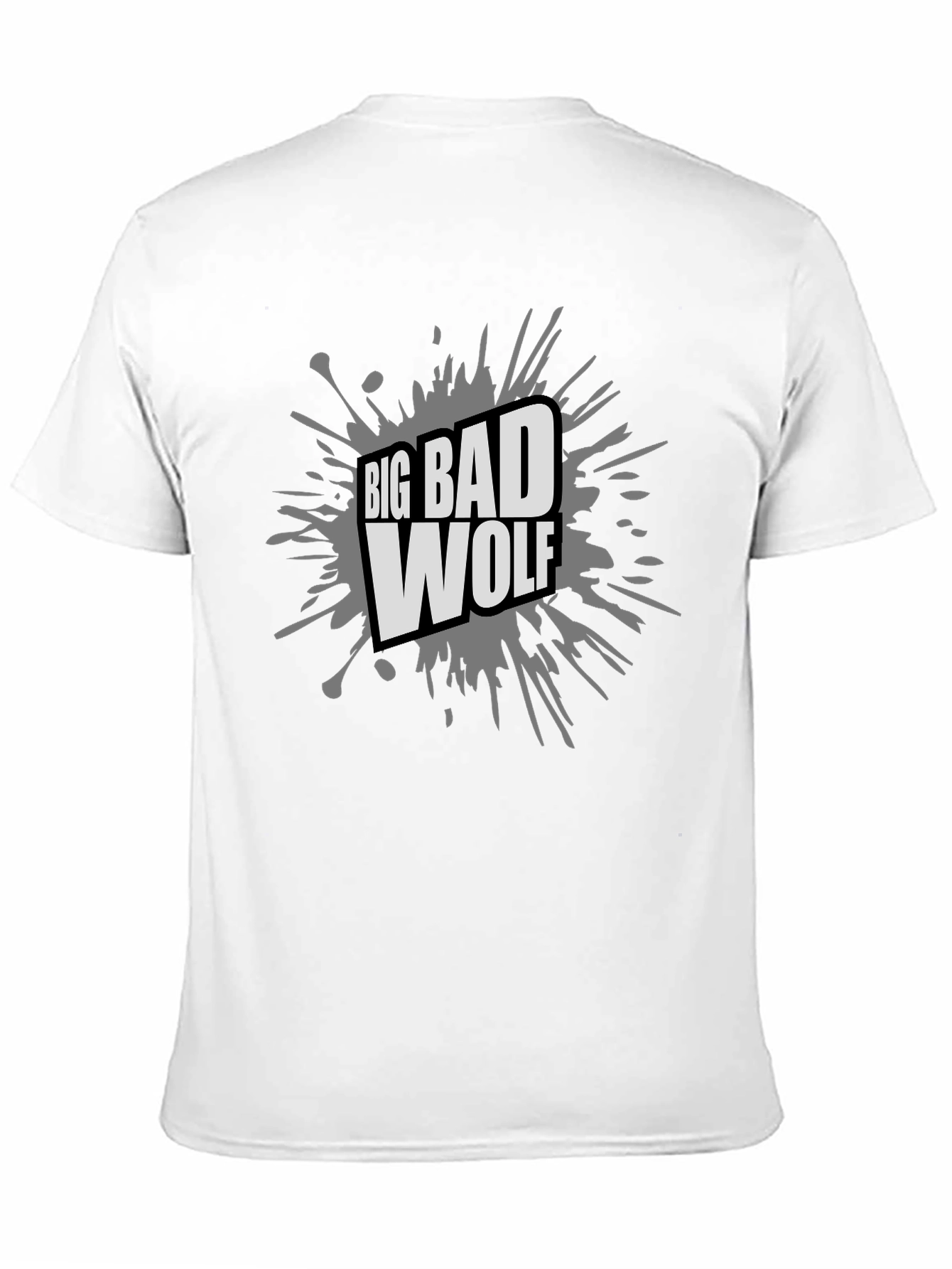 Big Bad Wolf Graphic Tee - Black Cotton T-Shirt