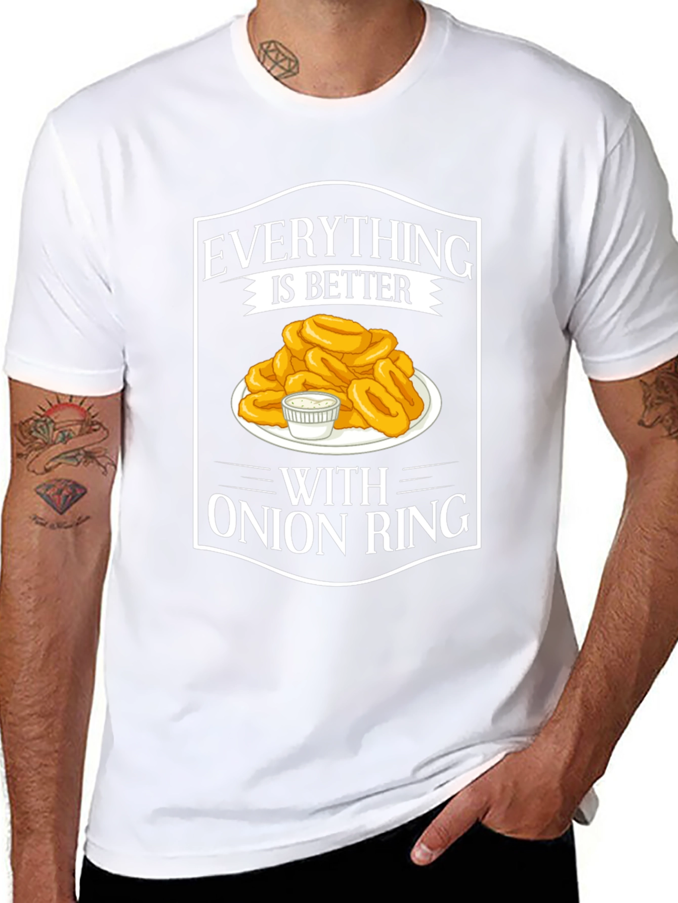 Onion Ring Lover T-Shirt - Funny Food Tee