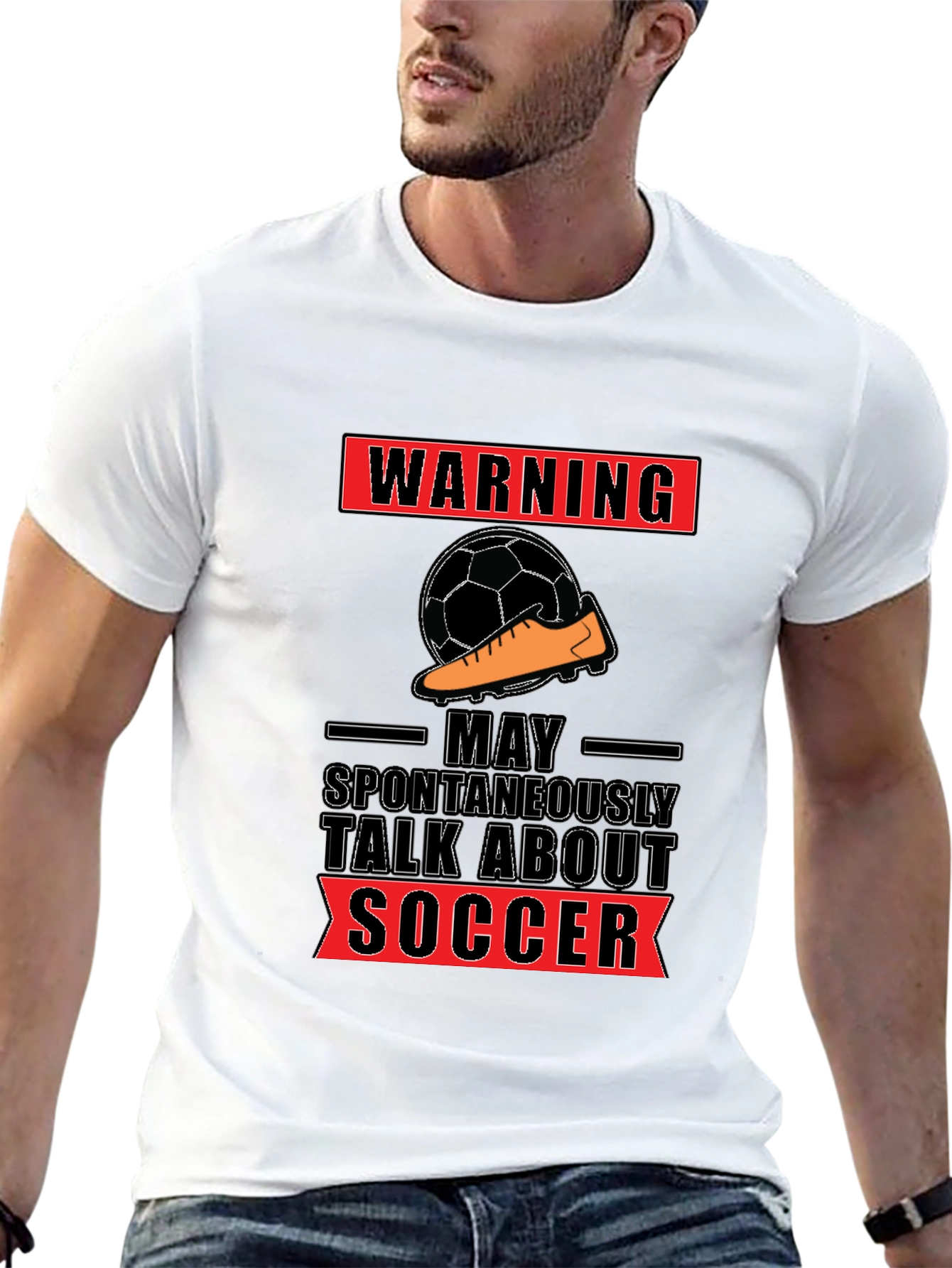 Warning: May Spontaneously Talk About Soccer T-Shirt